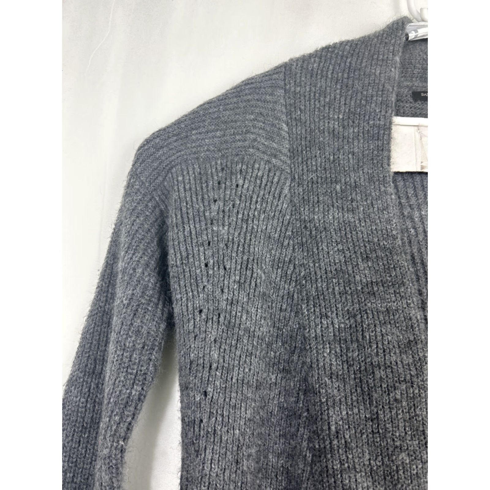 Banana Republic Banana Republic Womens Small Gray Cardigan Long Sleeve Cotton Blend Open Sweater Size S / US 4 / IT 40 - 3 Thumbnail