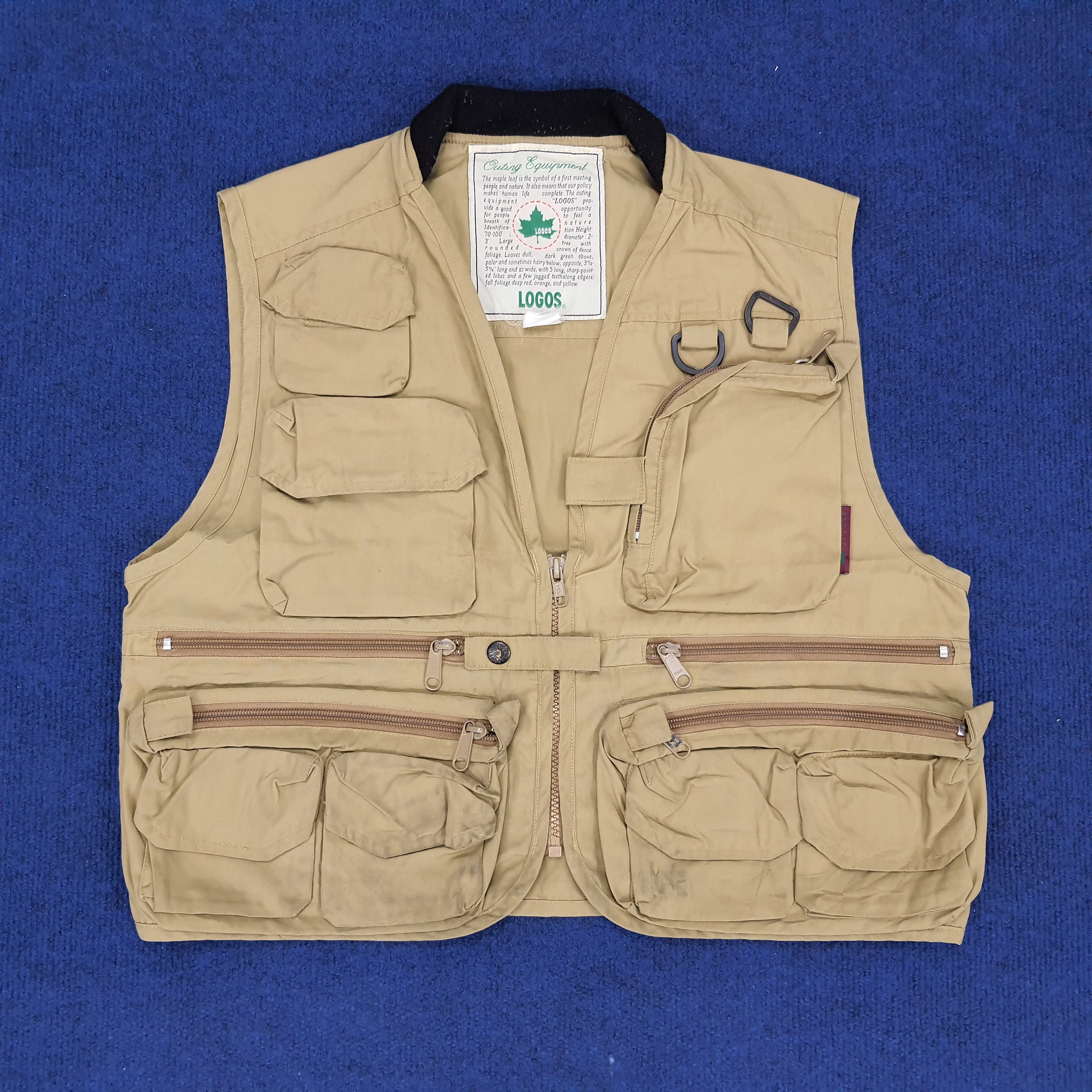 Vintage Vintage Logos Vests With Multi Pocket Tactical Size US M / EU 48-50 / 2 - 1 Thumbnail