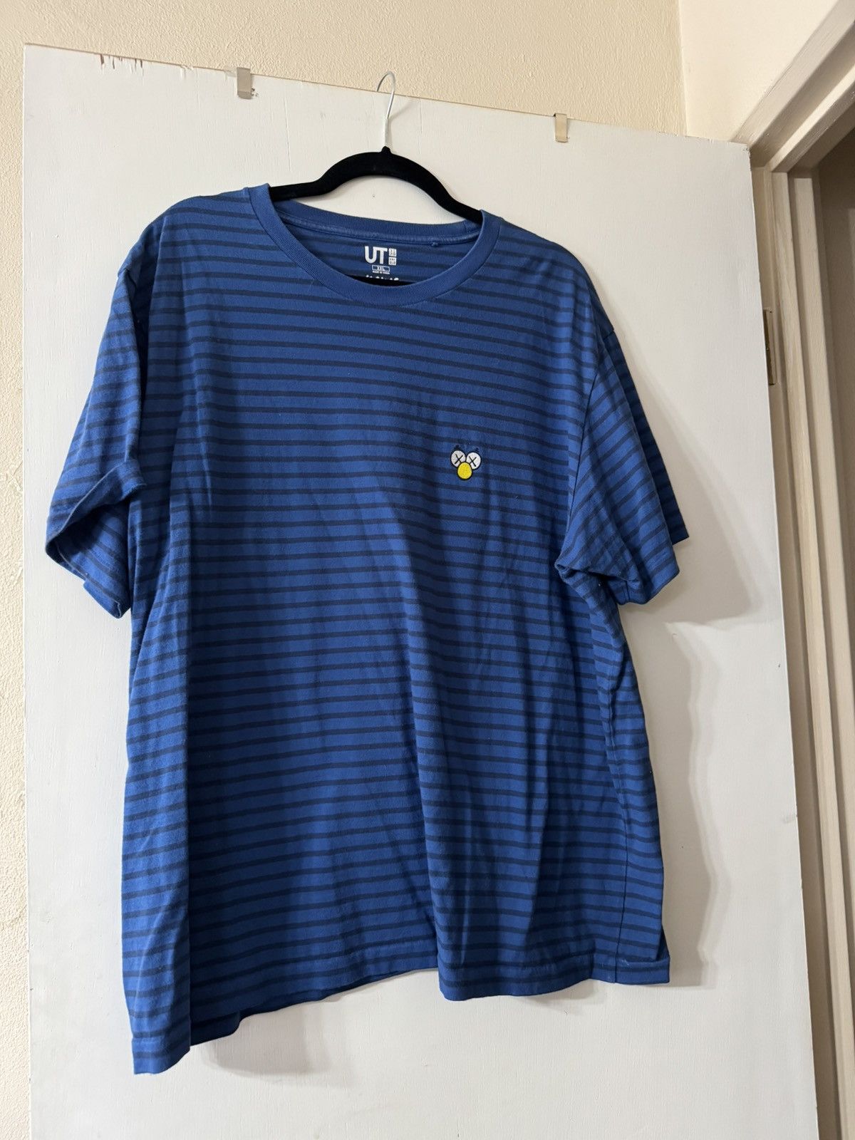 Kaws Blue Kaws Uniqlo Striped Men's Shirt Size US XXL / EU 58 / 5 - 1 Thumbnail
