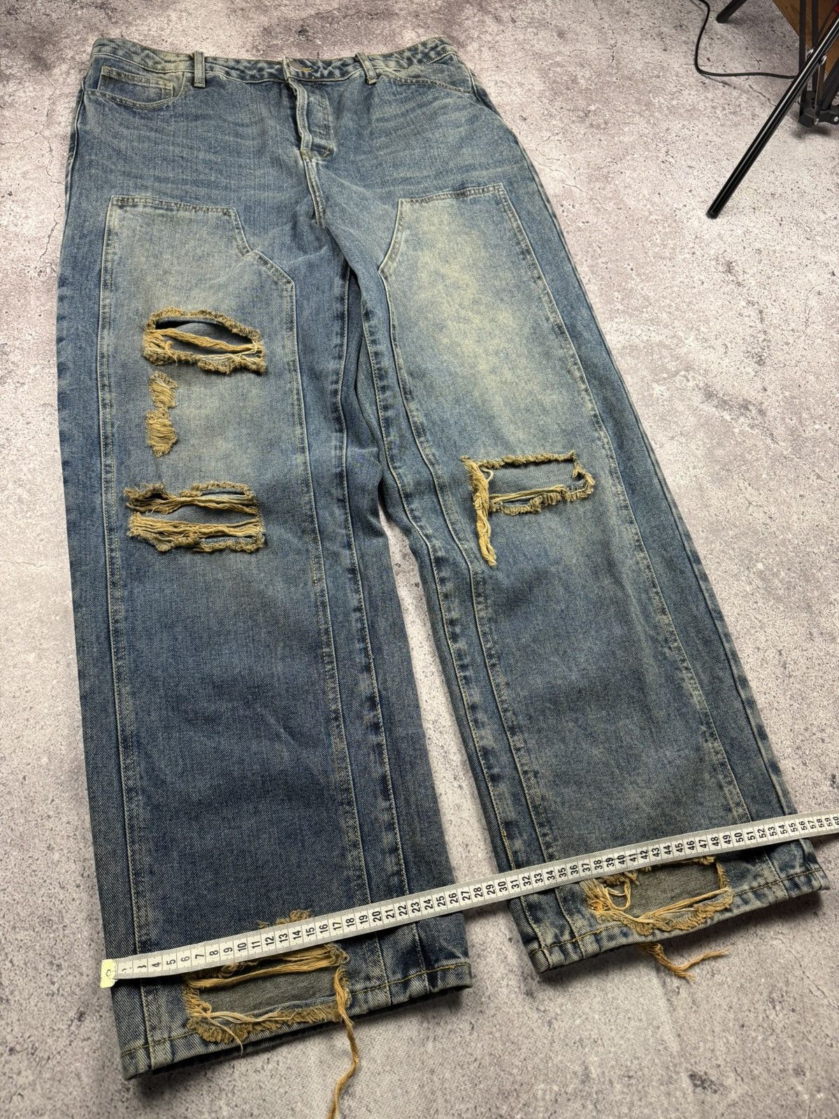 Japanese Brand Vintage Washed Distressed Baggy Jeans Y2K Style Japanesse Size US 32 / EU 48 - 4 Thumbnail