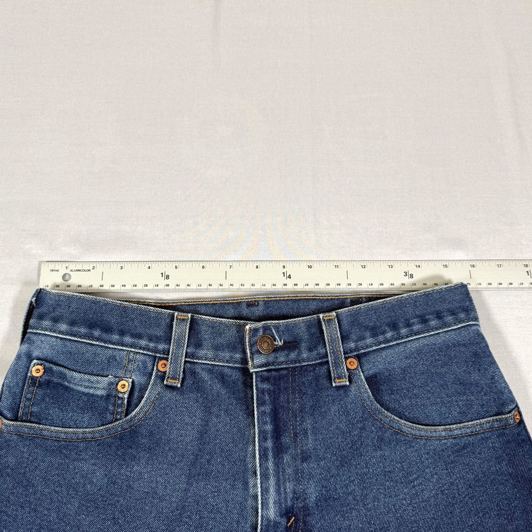 Levi's Levi's Jeans 31x30 Blue 517 Slim Bootcut Denim Pants Pocket Pockets Logo 5-Pocket 65% Cotton 35% Polyester Western Cowboy Work Mens Jeans Size US 31 - 6 Thumbnail