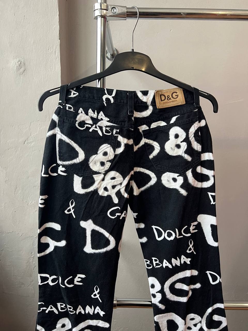 Dolce & Gabbana DILCE&GABBANA ARCHIVAL ICONIC GRAFFIC PRINT WOMEN PANTS 31 Size 31" - 14 Thumbnail