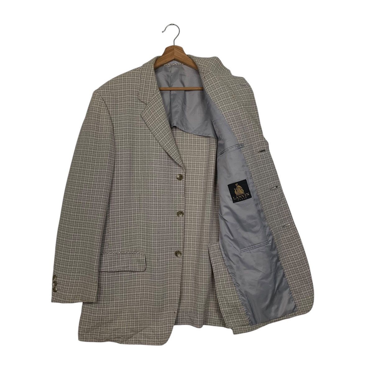 Lanvin Lanvin Checkered Casual Blazer Jacket Size US M / EU 48-50 / 2 - 9 Thumbnail
