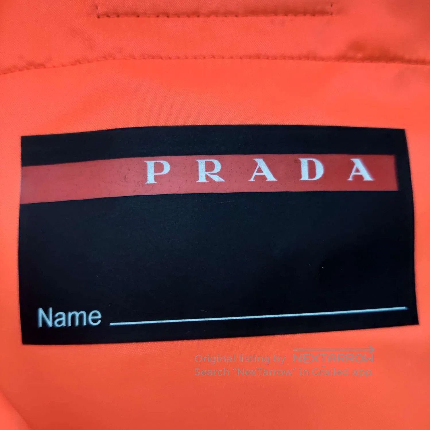 Prada Prada Orange Logo Hooded Long Sleeve Jacket . Size S / US 4 / IT 40 - 2 Thumbnail