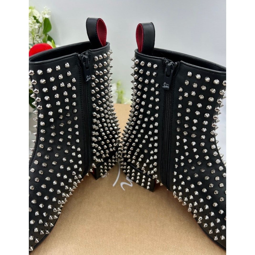 Christian Louboutin Christian Louboutin SPIKEASY leather ankle boots size 42.5 Size US 9.5 / EU 42-43 - 12 Thumbnail