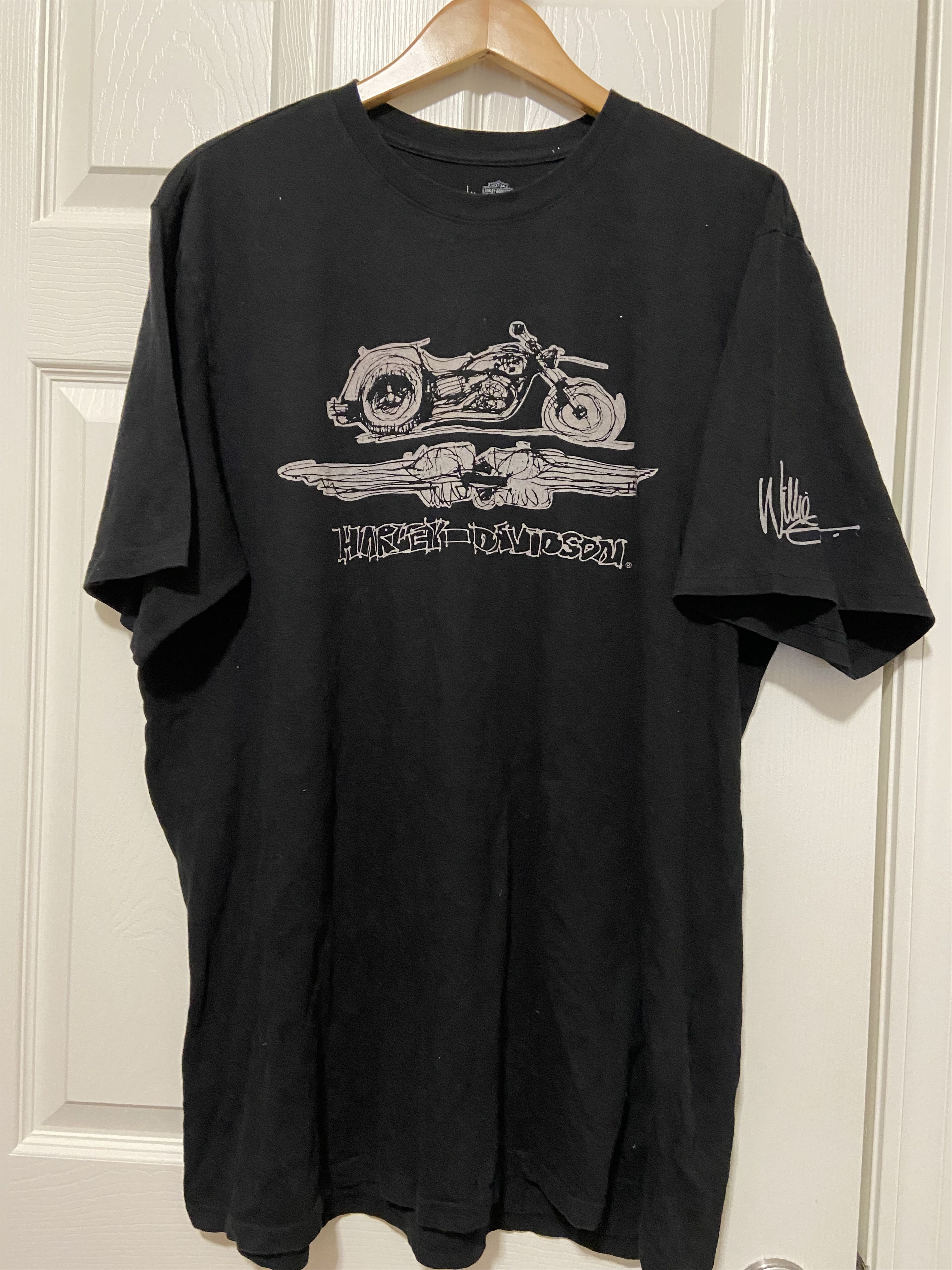 Harley Davidson Harley-Davidson Men's XL Willie G Limited Ed. Sketch USA Size US XL / EU 56 / 4 - 1 Thumbnail