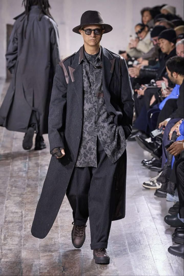 Yohji Yamamoto POUR HOMME 24aw ARMY GABARDINE SERGE LEATHER SHOULDER JACKET Size US M / EU 48-50 / 2 - 7 Thumbnail