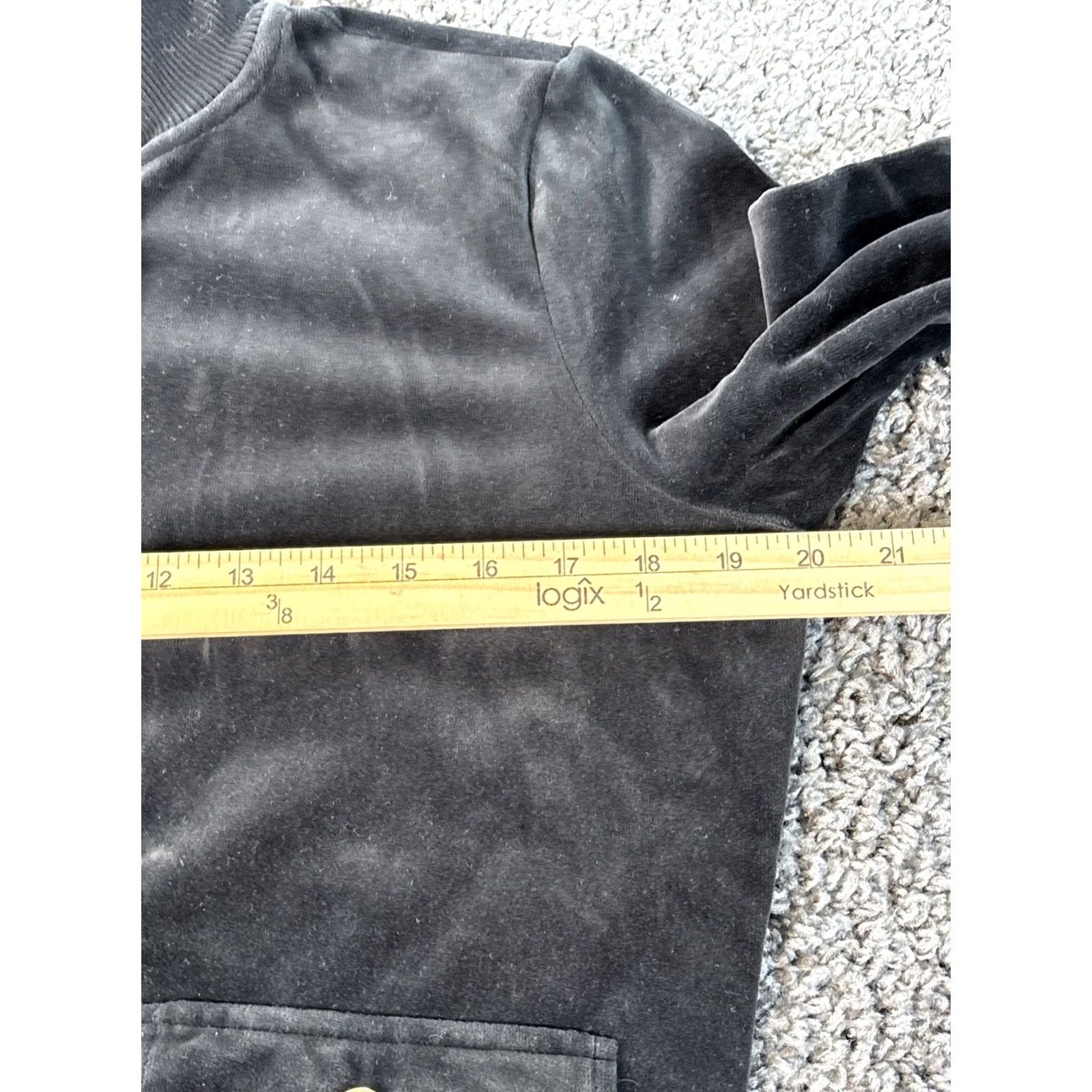 Ralph Lauren VINTAGE Ralph Lauren Jacket Womens Bomber Velvet Black M Button Gold Button Womens/女? Size M / US 6-8 / IT 42-44 - 3 Thumbnail