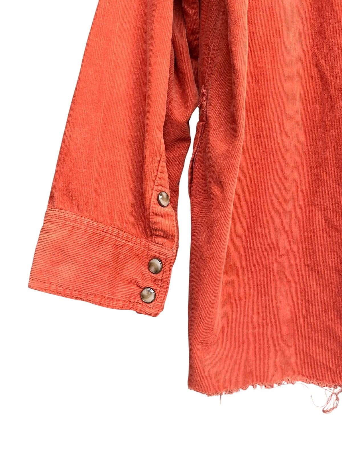 Another Influence A.E Orange Corduroy Frayed Pullover Kapital Style Shirt Size US M / EU 48-50 / 2 - 13 Thumbnail