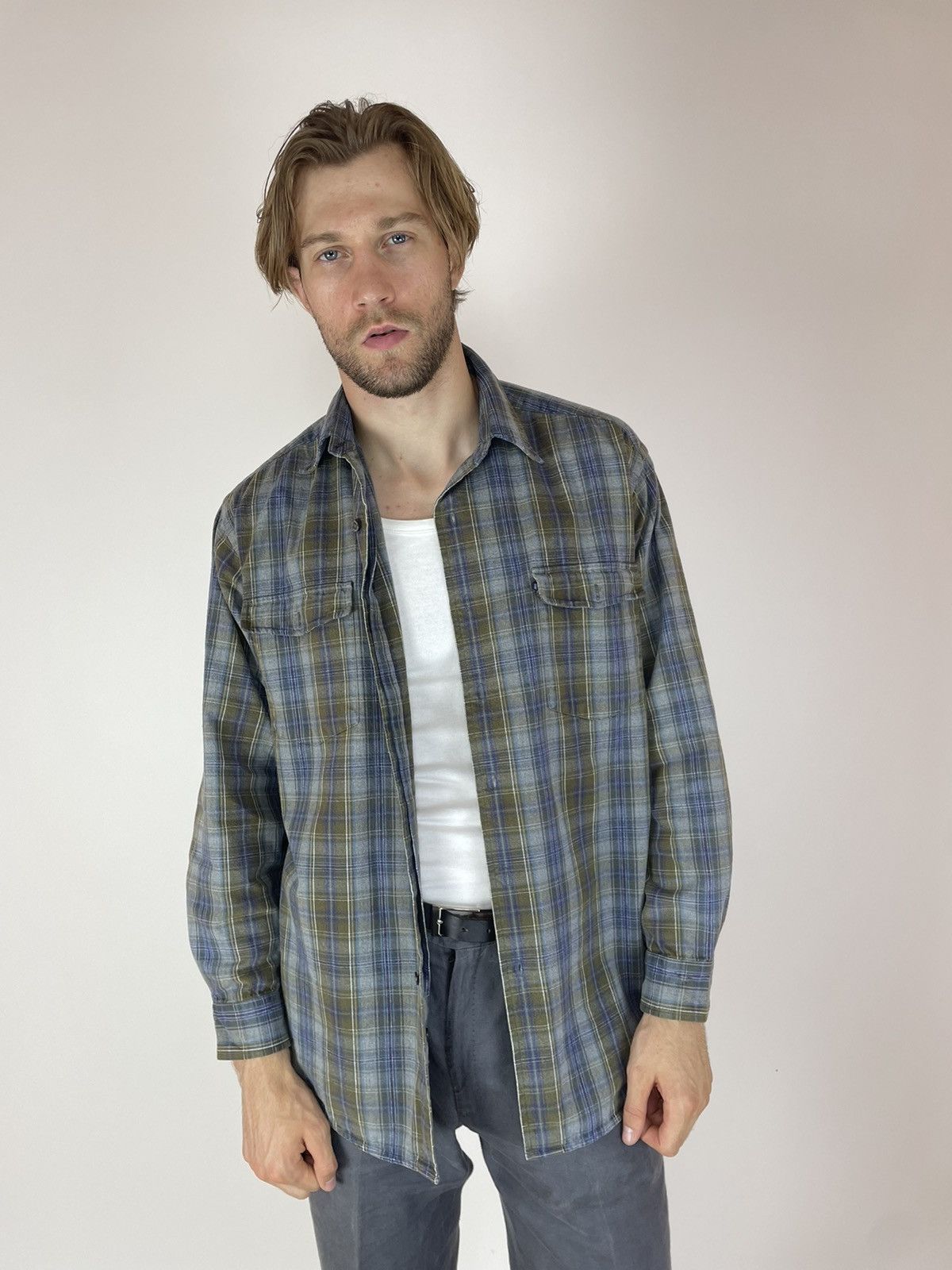 Polo Ralph Lauren × Vintage Ralph Lauren Polo Jeans Co. Plaid shirt long sleeve Large Size US L / EU 52-54 / 3 - 2 Thumbnail