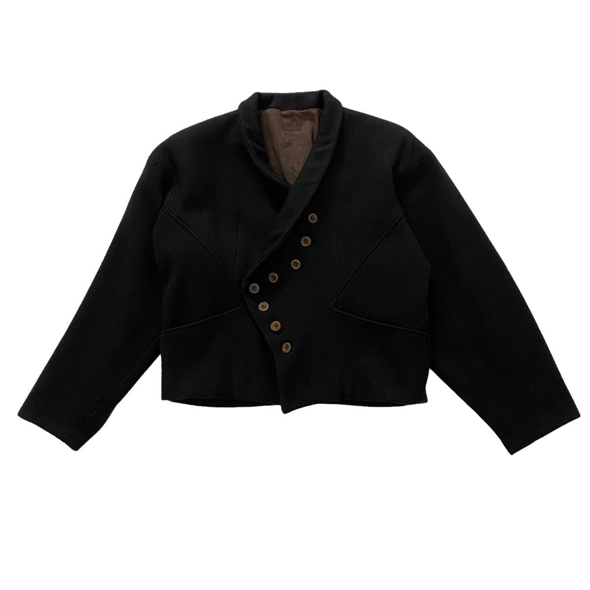 Vintage ✨Traffic News wool cropped button jacket size M Size M / US 6-8 / IT 42-44 - 1 Thumbnail