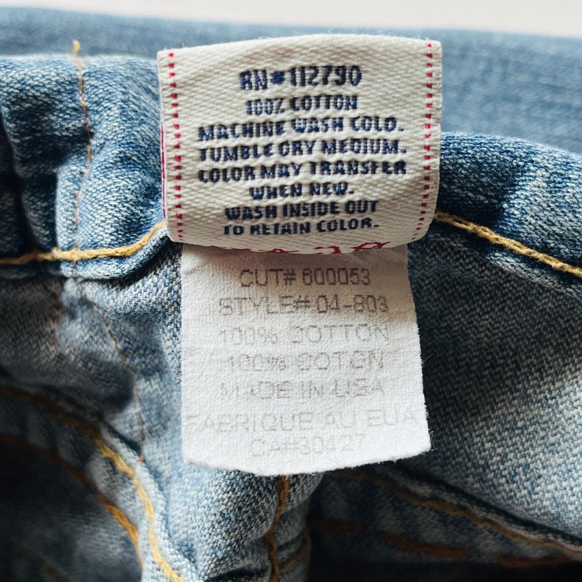 Seditionaries Flared TRUE RELIGION Distressed Patches Sashiko Jeans Size US 28 / EU 44 - 21 Thumbnail