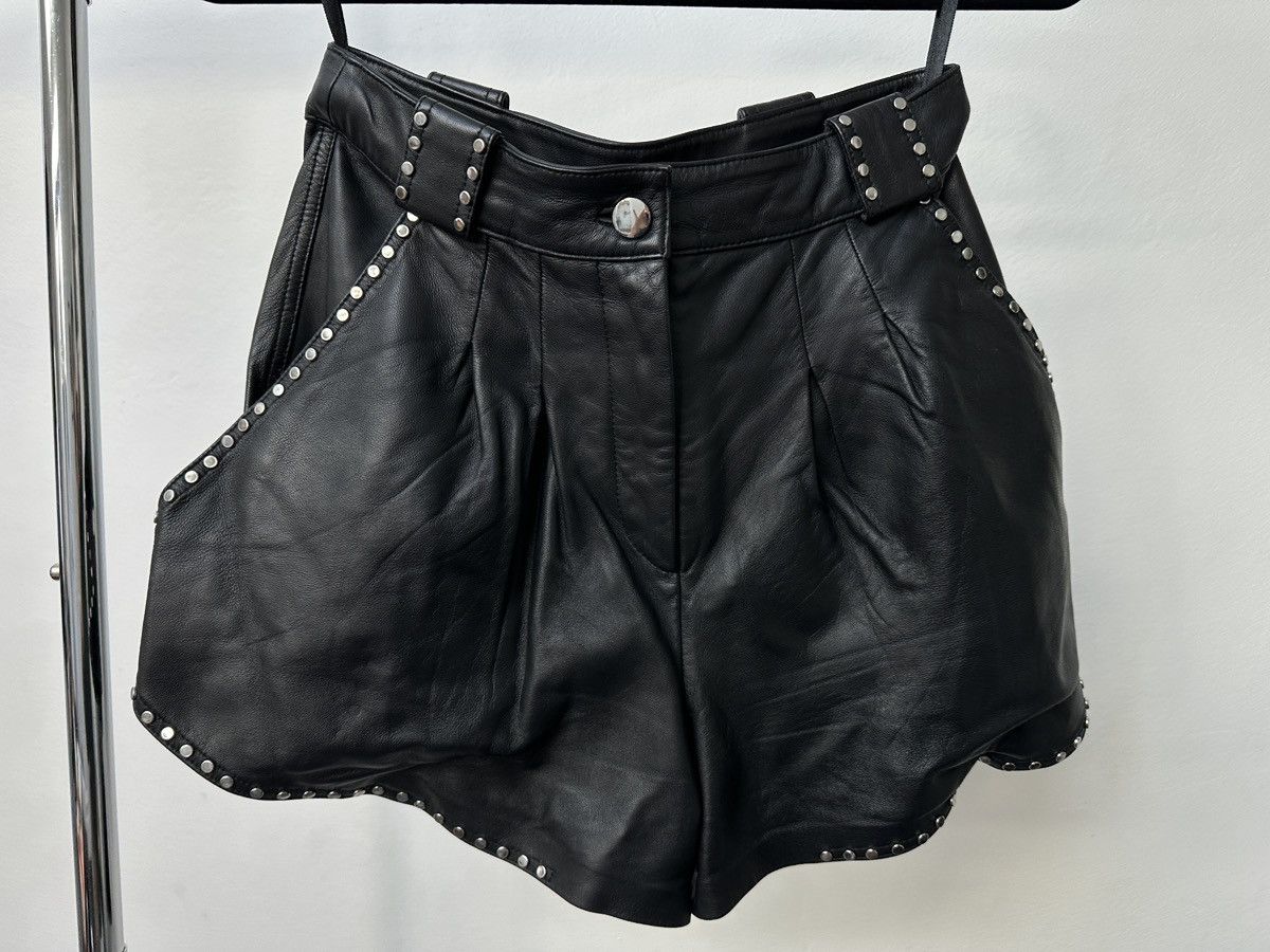 Maje Maje Studded Leather Shorts – Size 36 (AU 8 / S) Size 26" / US 2 / IT 38 - 3 Thumbnail