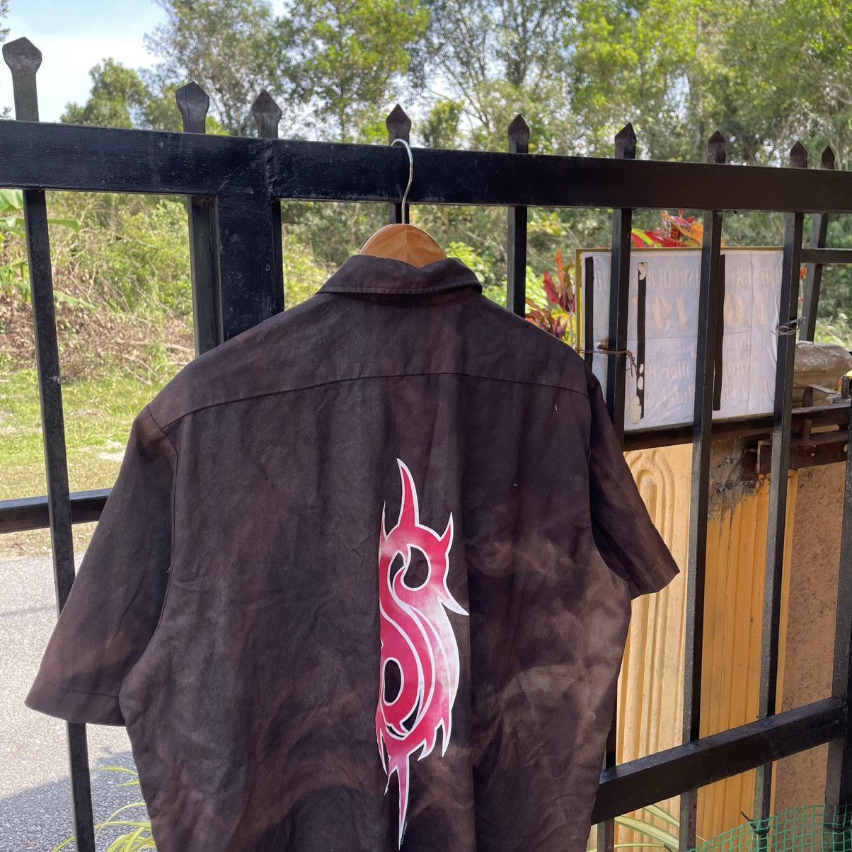 Slipknot 🔥Vintage 2000 Dickies X Slipknot Workers Buttons Shirts Size US XL / EU 56 / 4 - 2 Thumbnail