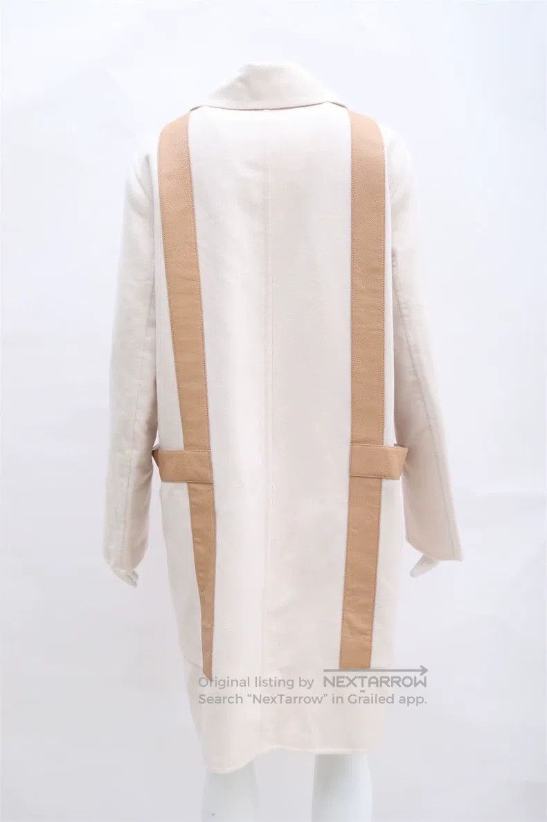 Hermes Hermes Beige Cashmere and Leather Coat Size XS / US 0-2 / IT 36-38 - 3 Thumbnail