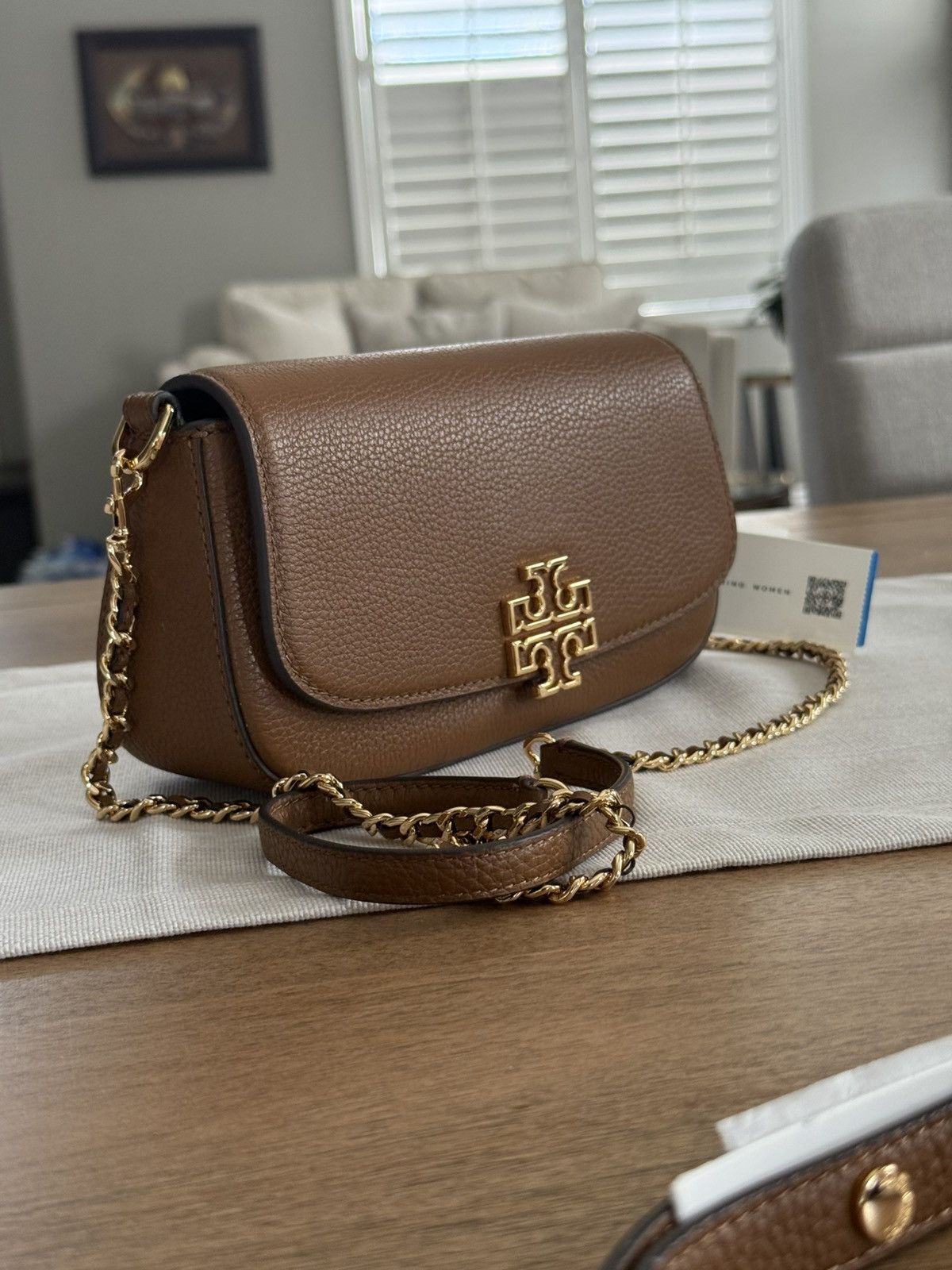 Tory Burch Tory Burch BRITTEN CONVERTIBLE Leather Shoulder & cardholder Size ONE SIZE - 10 Thumbnail