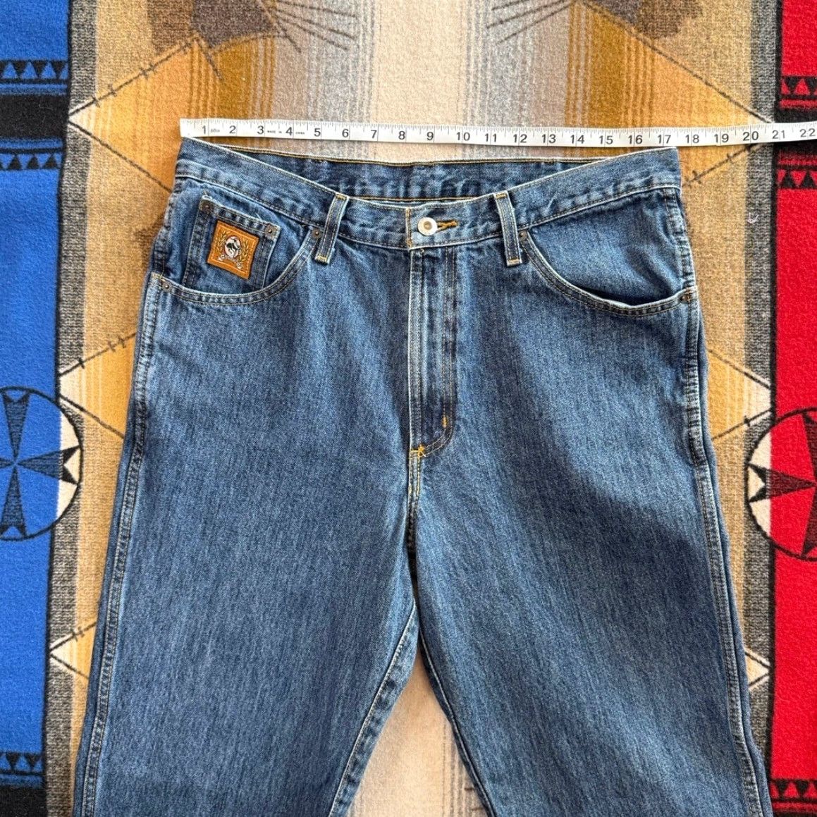 Denime Cinch Jeans Men’s Denim Blue 35x32 Straight Leg Cowboy Western Wear Regular Size Men Color Blue Pattern Solid Inseam 32 Size US 35 - 7 Thumbnail