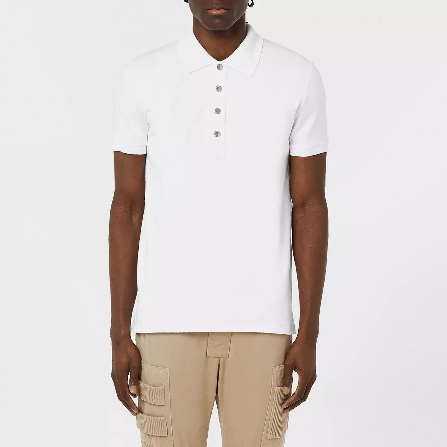 Balmain o1g2r1mq0426 Polo Shirt in White Size US S / EU 44-46 / 1 - 2 Thumbnail