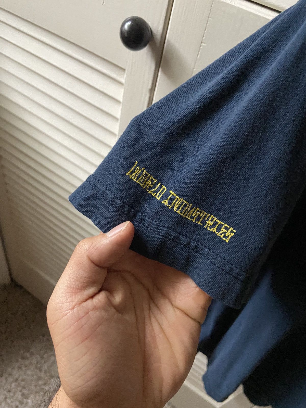 Vintage RARE Vintage World Industries Navy Blue Skate Tee T-Shirt Size US XL / EU 56 / 4 - 3 Thumbnail
