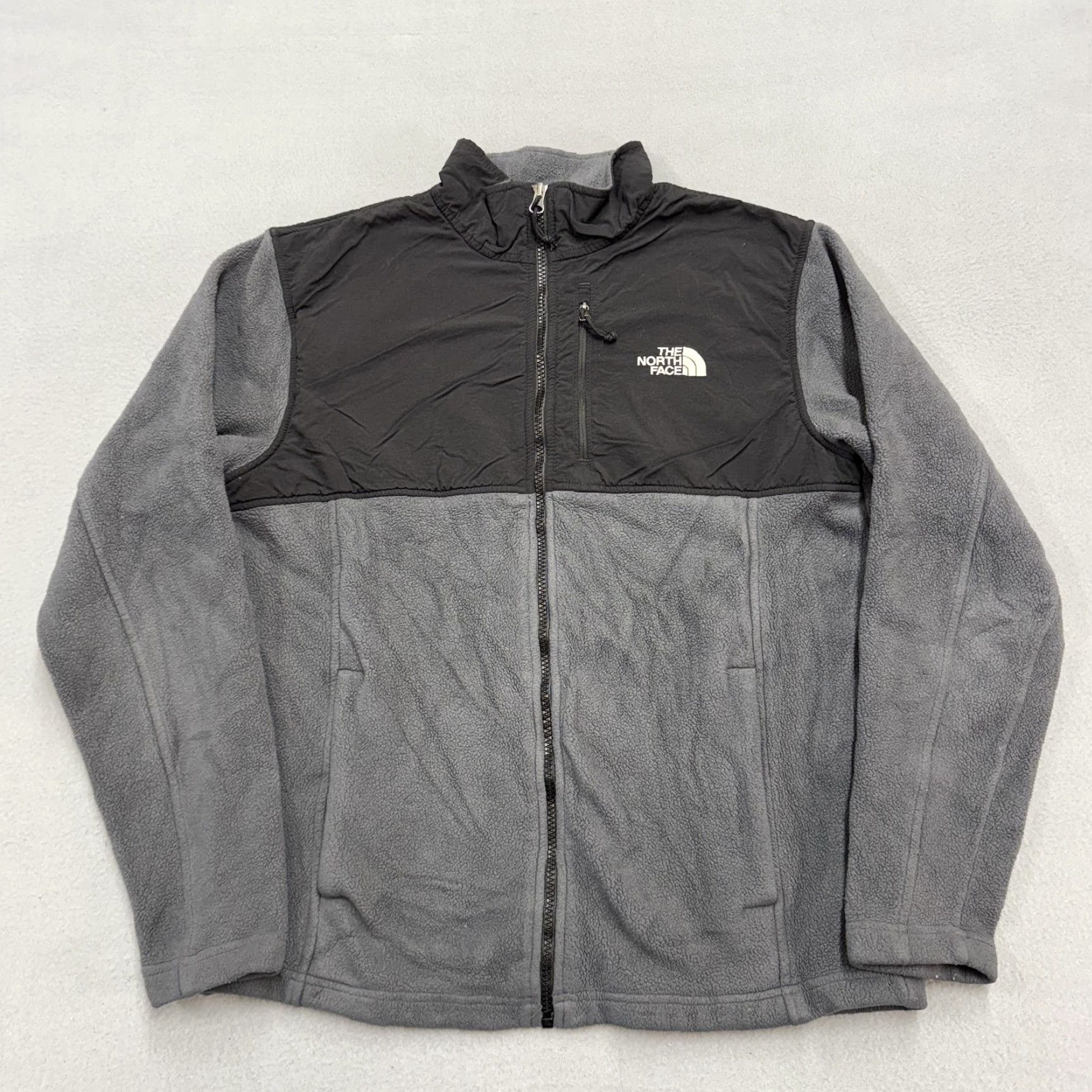 The North Face The North Face Jacket Mens Medium Gray Black Fleece Full Zip Outdoor Hiking Size US M / EU 48-50 / 2 - 2 Thumbnail
