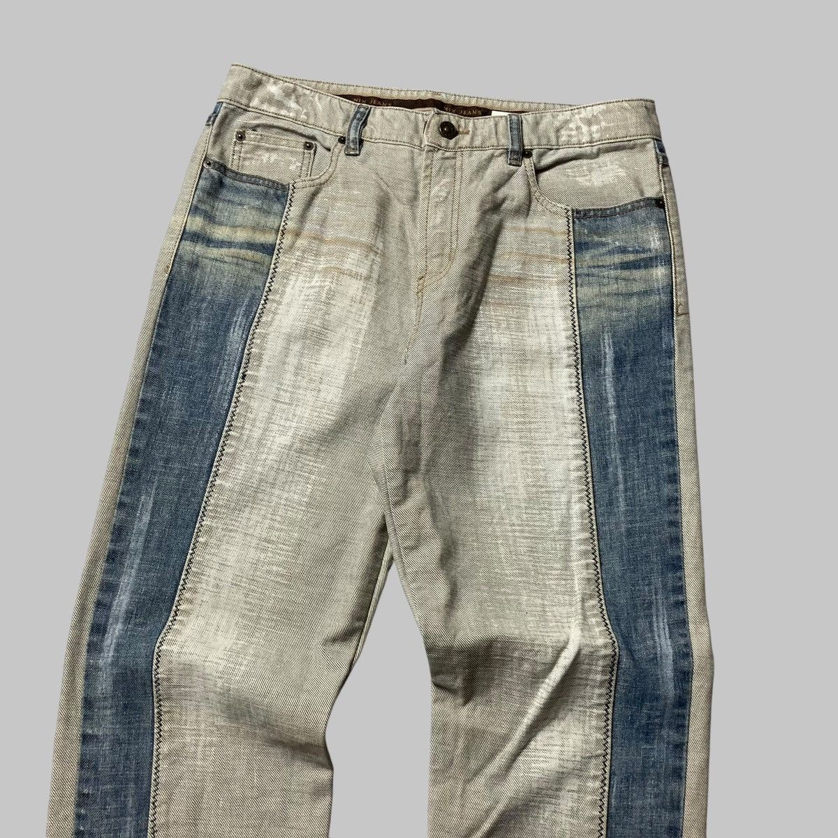 Japanese Brand × Vintage NIX Two Tone Unique Jeans Size US 30 / EU 46 - 3 Thumbnail