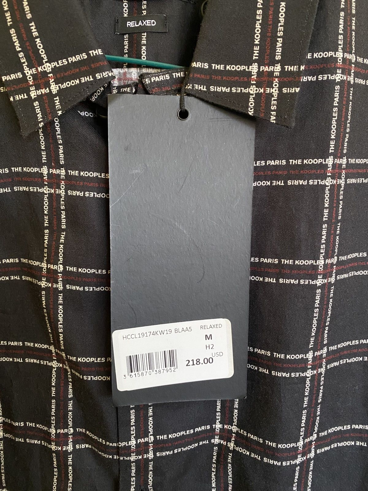 The Kooples NWT The Kooples Paris Men’s Monogram Check Shirt Medium Size US M / EU 48-50 / 2 - 4 Thumbnail