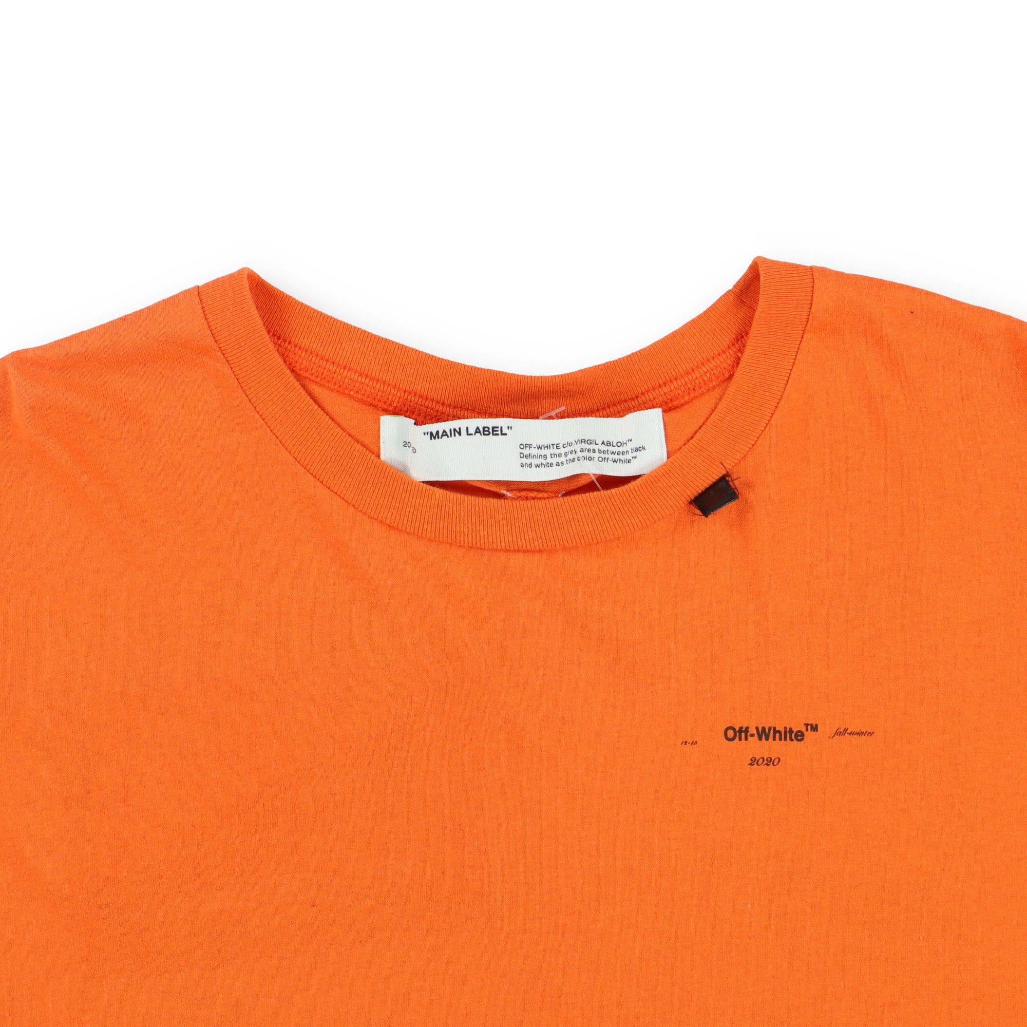 Off-White Orange Embroidered Scribble Arrows Oversized Logo T-Shirt Size US M / EU 48-50 / 2 - 6 Thumbnail
