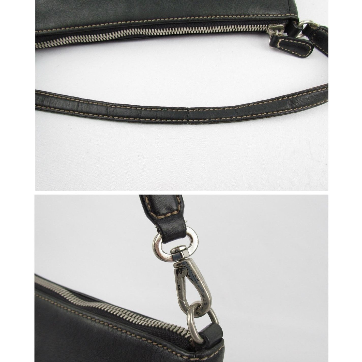 Coach Coach Y2K Vintage Black Leather Demi Bag Size ONE SIZE - 7 Thumbnail