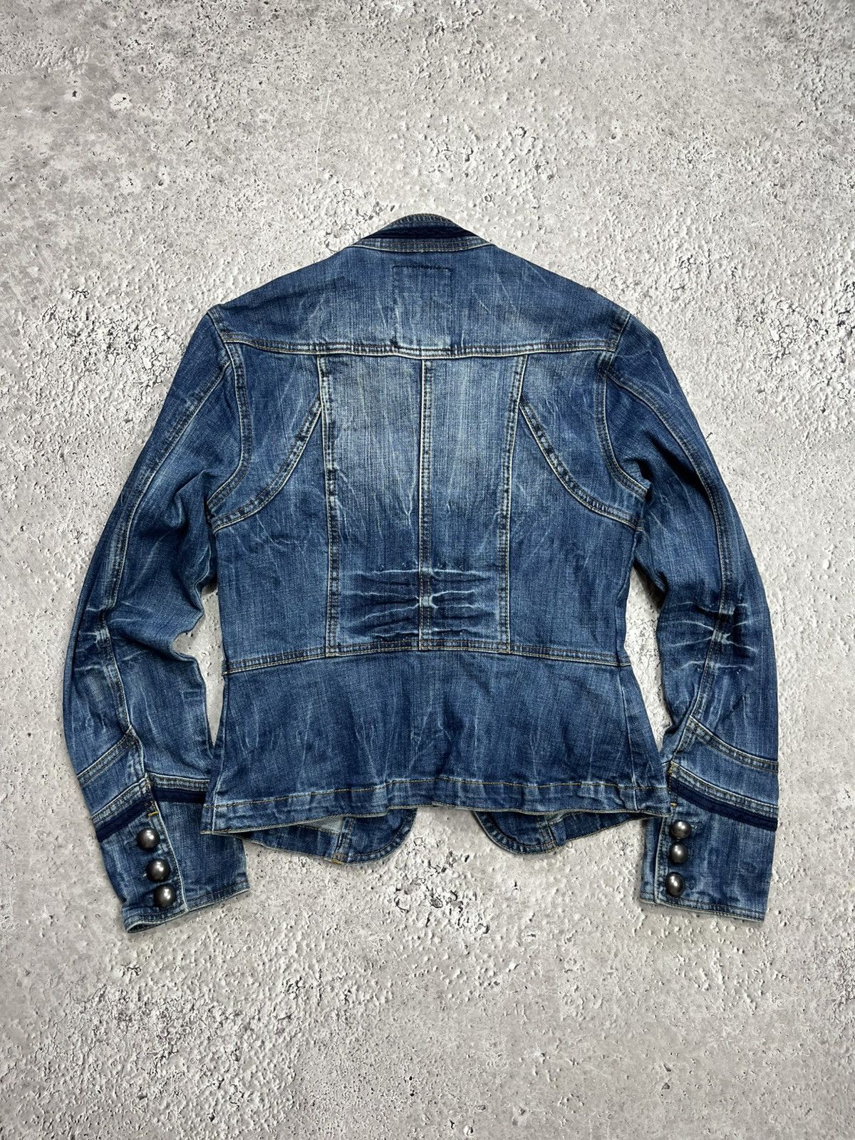 Other Avant Garde Napoleon Denim Womens Jacket Size XS / US 0-2 / IT 36-38 - 11 Thumbnail