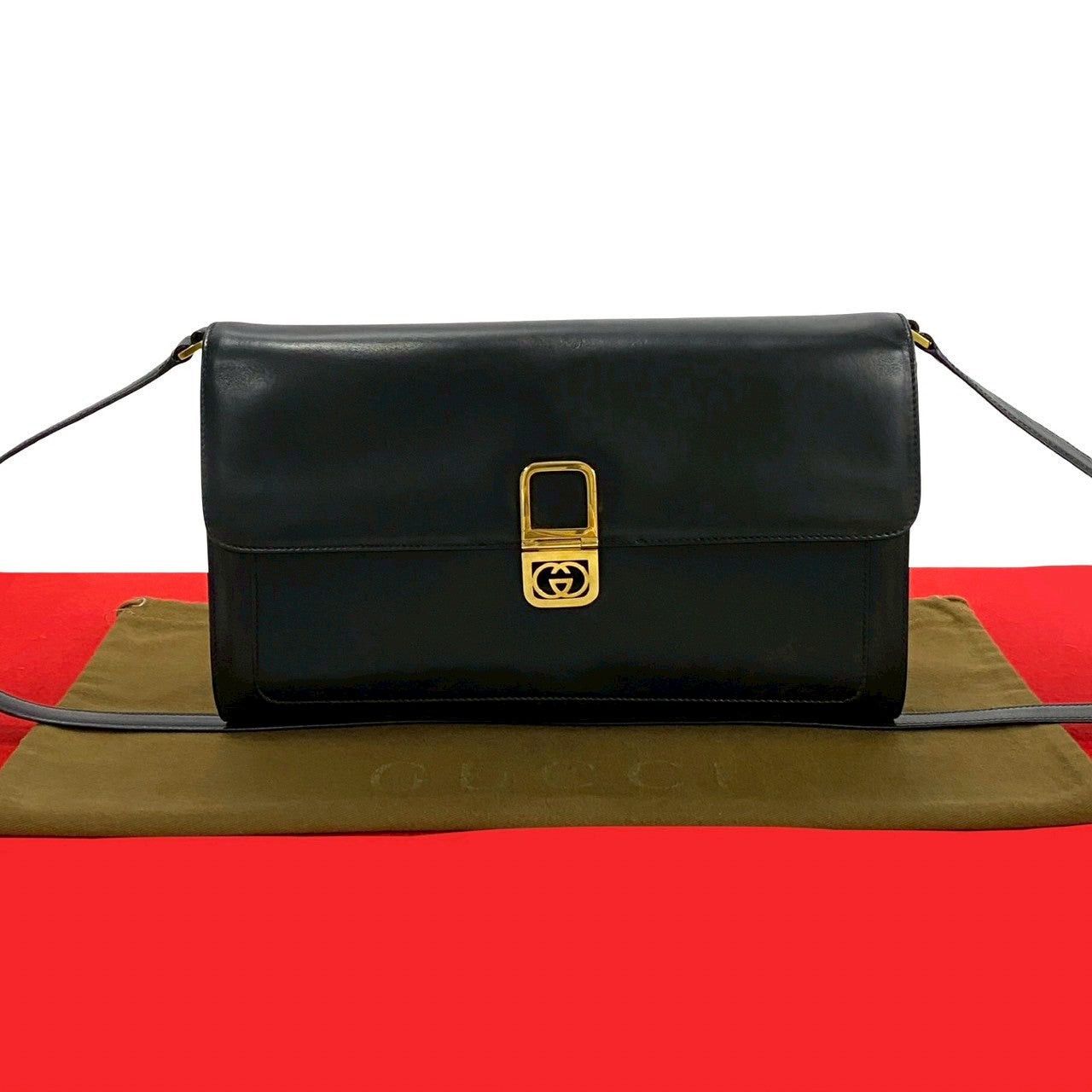 Gucci Gucci Shoulder Bag Black Leather Size ONE SIZE - 1 Thumbnail