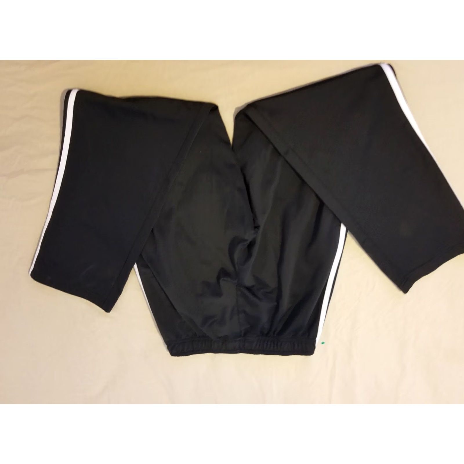 Adidas Mens adidas Pants M Medium Black Jogger Athletic Gym Workout Size US 31 - 2 Thumbnail