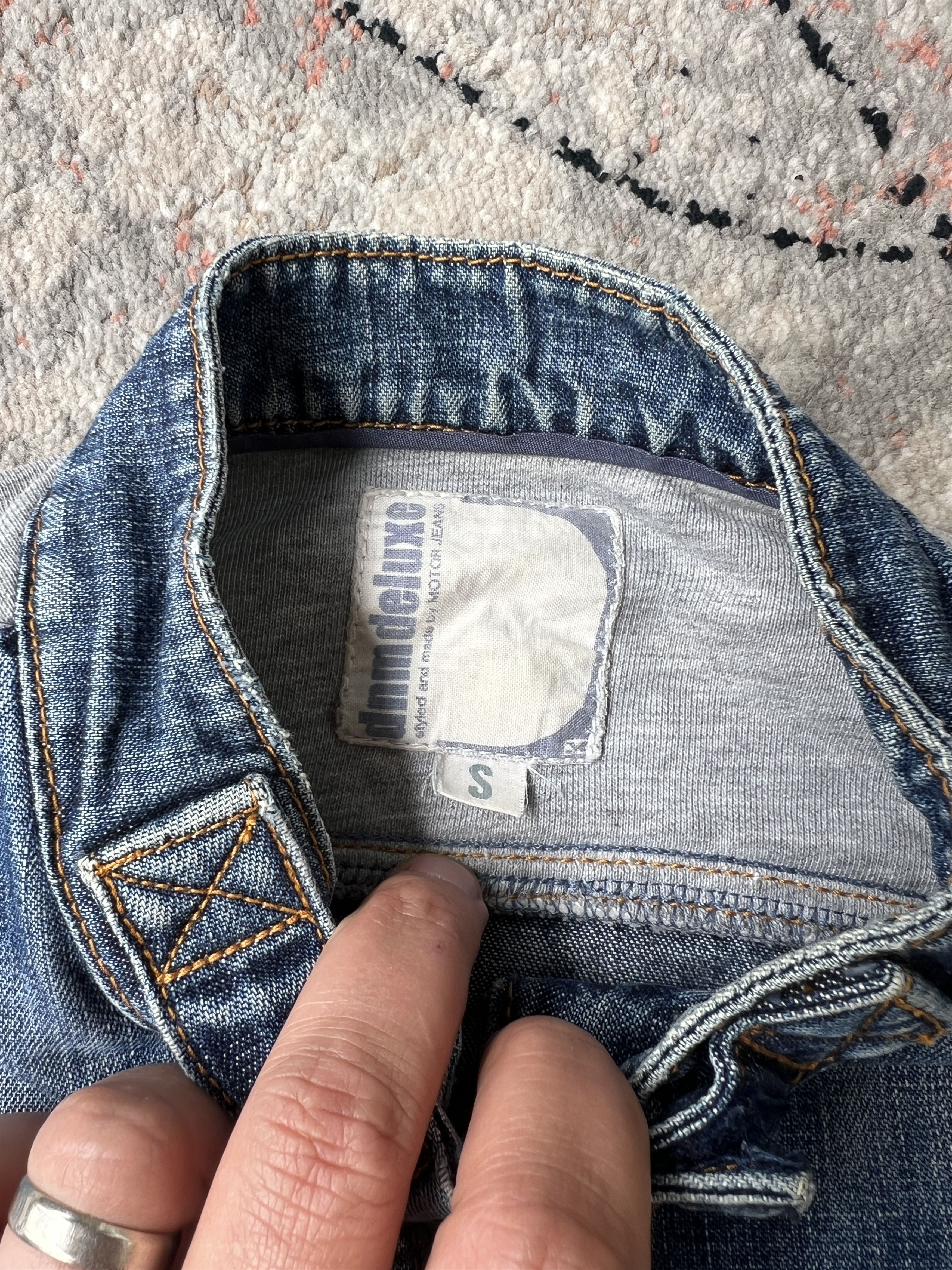 Vintage DNM Deluxe MOTOR JEANS Jacket Size S / US 4 / IT 40 - 4 Thumbnail