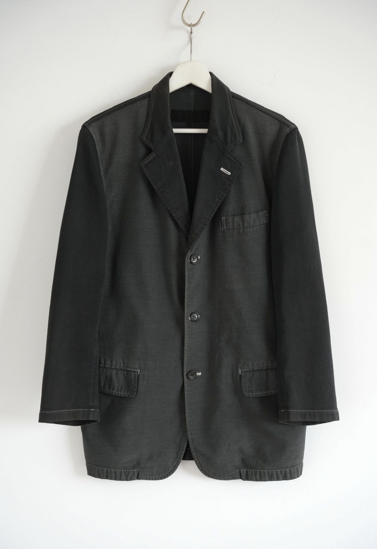 Yohji Yamamoto Comme des Garcons 02aw Contrast Stitch Panel Blazer K4 Size US S / EU 44-46 / 1 - 1 Thumbnail