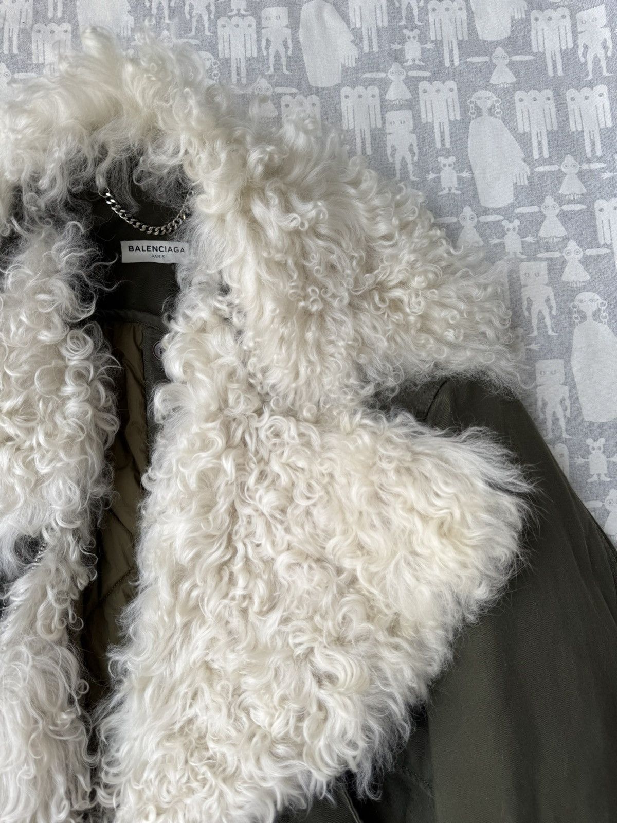 Balenciaga Balenciaga AW16 Aviator Lamb Fur Military Oversized Parka Size US M / EU 48-50 / 2 - 2 Thumbnail