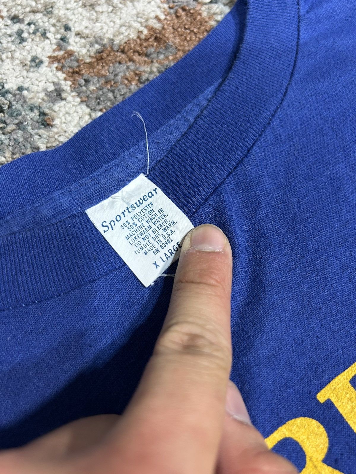 Vintage 1988 Super Bowl XXII Ceasars Atlantic City Single Stitch Size US XL / EU 56 / 4 - 4 Thumbnail
