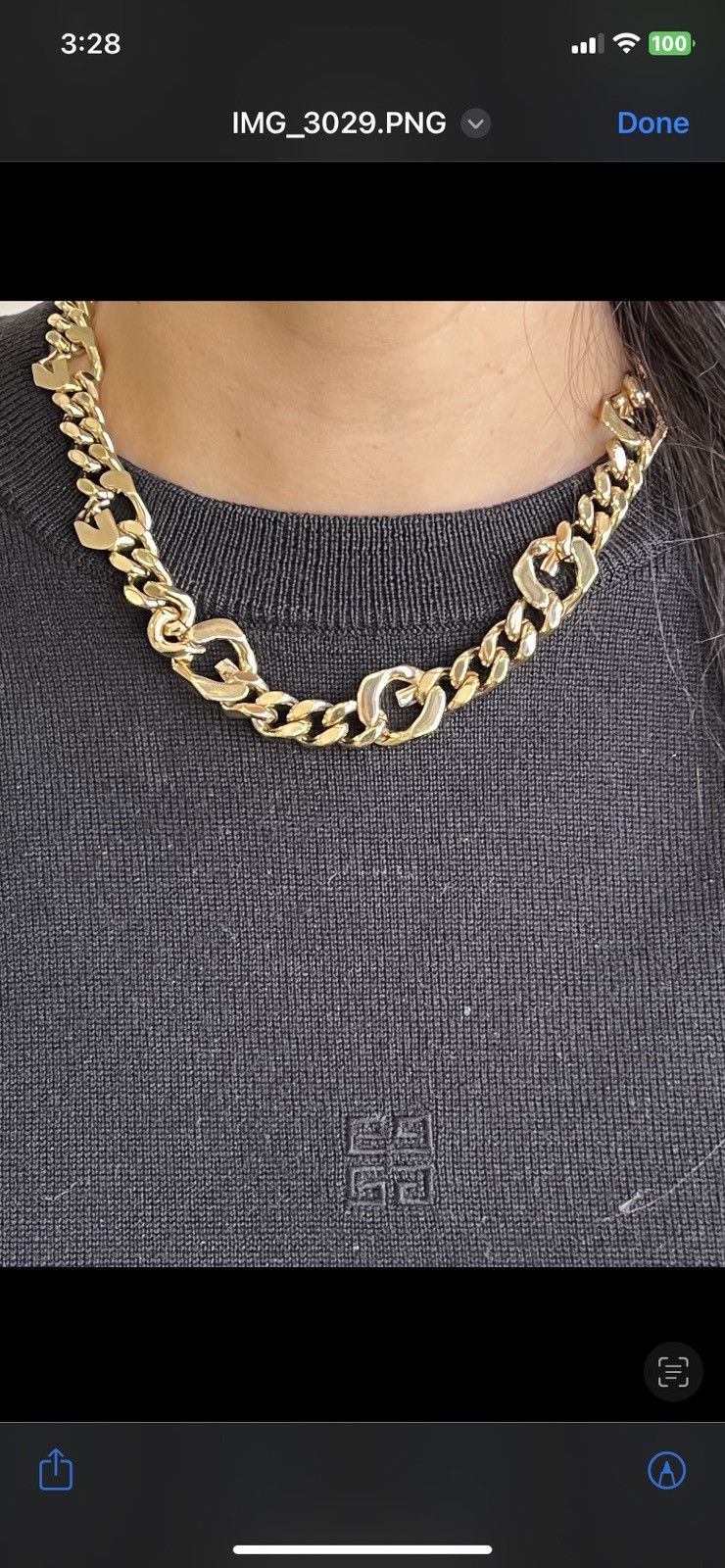Givenchy Givenchy G Chain Necklace In Metal - NEW WITH TAGS Size ONE SIZE - 7 Thumbnail