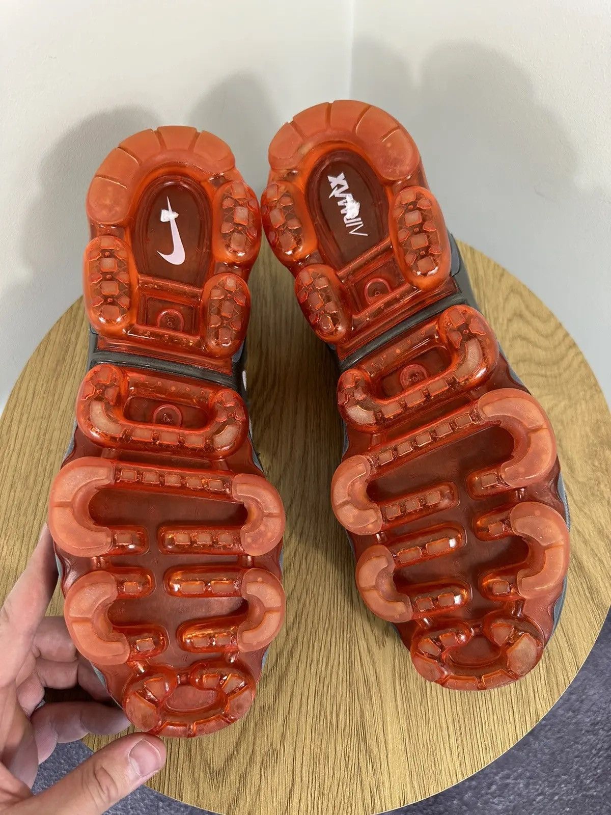 Nike Nike Air VaporMax Plus Wolf Grey Striped Hype Sneakers Size US 12 / EU 45 - 11 Thumbnail