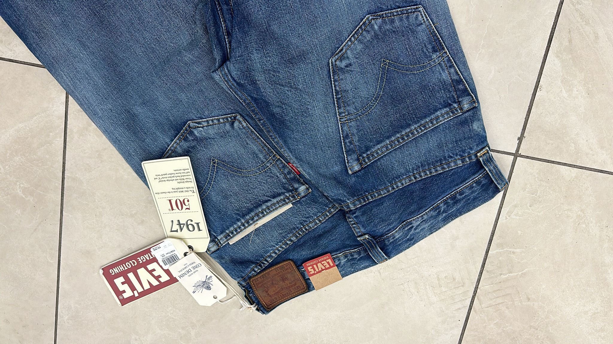 Levi's Vintage Clothing LVC Levi's Vintage Clothing 1947 501XX BigE Selvedge Jeans Size US 28 / EU 44 - 5 Thumbnail