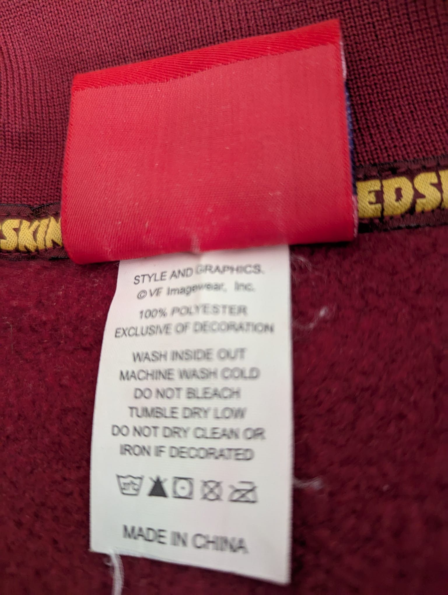 NFL Redskins sweater Size US L / EU 52-54 / 3 - 3 Thumbnail