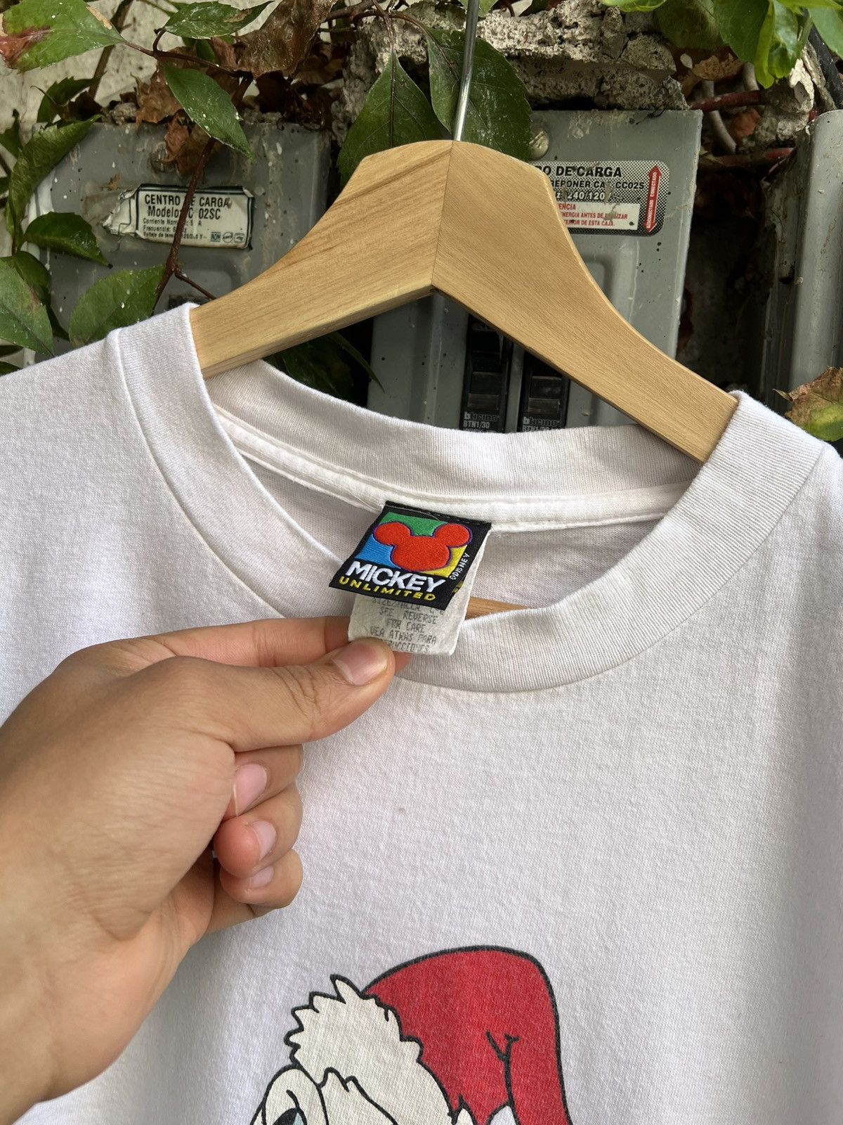 Vintage 90s Donald Duck Bah Humbug Single Stitch Mickey Mouse Tee Size US L / EU 52-54 / 3 - 3 Thumbnail