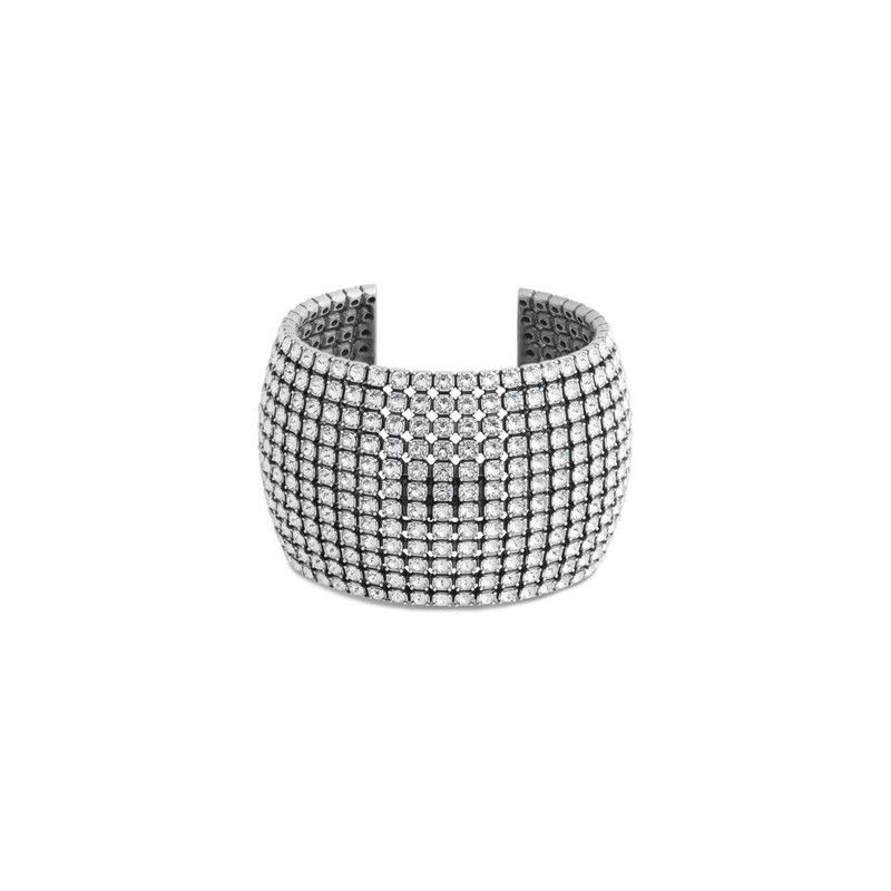 Balenciaga oc11z0226 Size: OS / Glam Cuff in Silver Size ONE SIZE - 1 Thumbnail