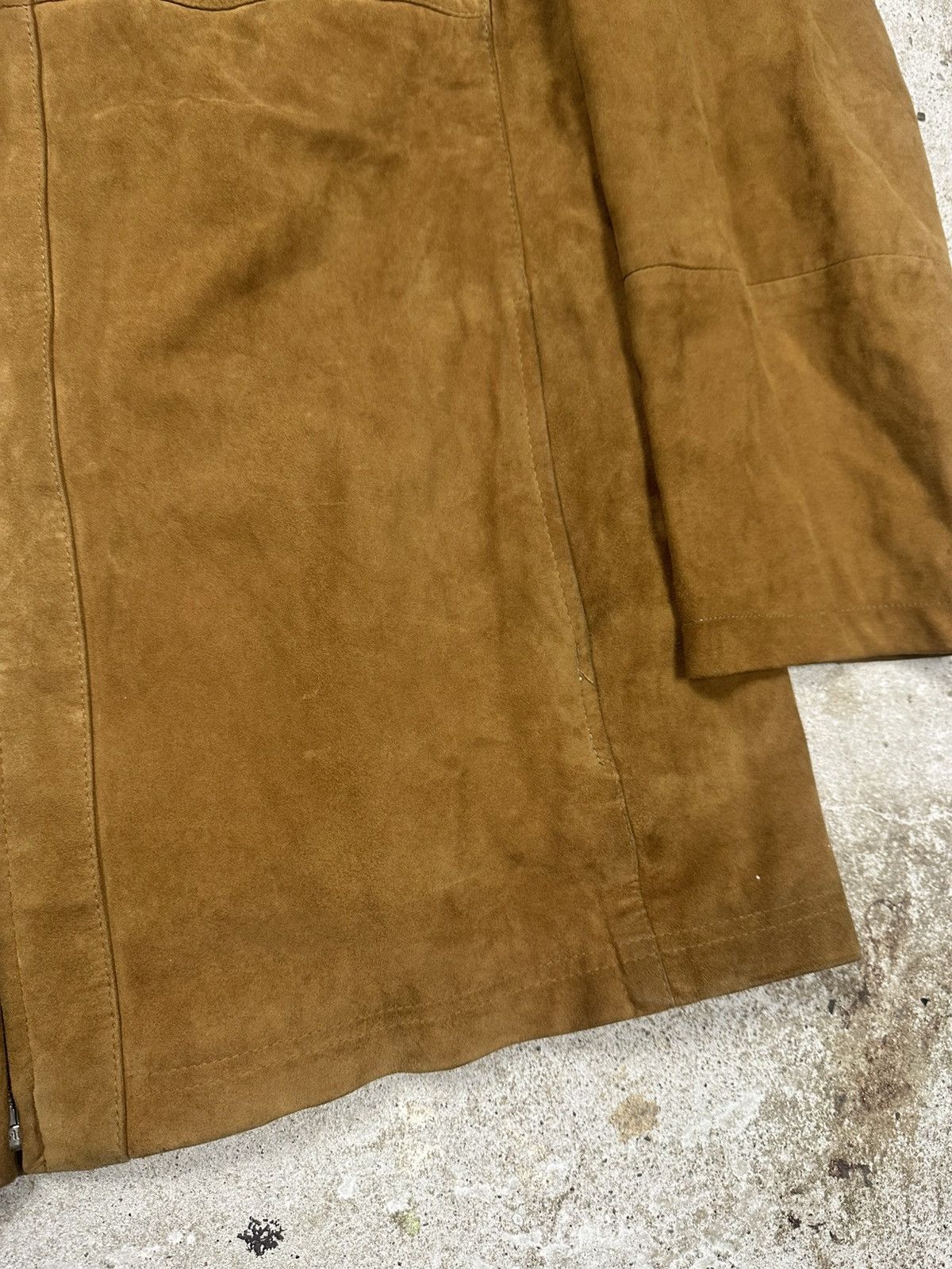 Hugo Boss Hugo Boss Goat Skin Leather Suede Jacket Distressed Size US XL / EU 56 / 4 - 4 Thumbnail