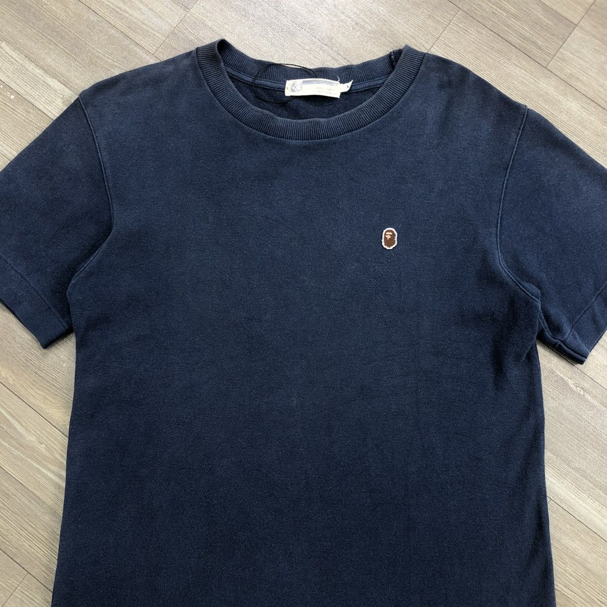 Bape 1990s A Bathing Ape Bape Small Logo Navy Tee Size US S / EU 44-46 / 1 - 2 Thumbnail