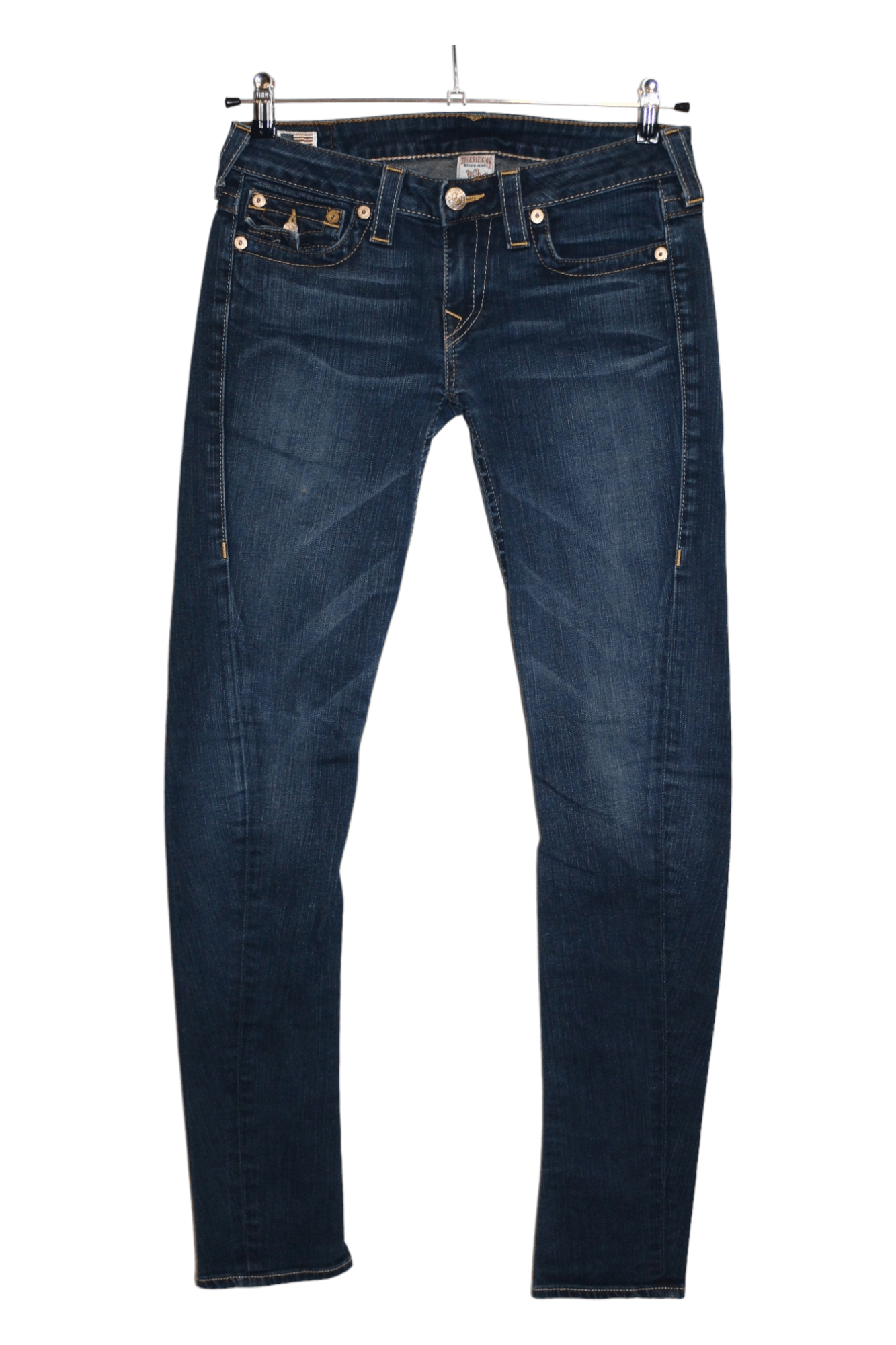 True Religion True Religion Julie Faded Denim Skinny Arc Leg Jeans Size 30" / US 8 / IT 44 - 1 Thumbnail
