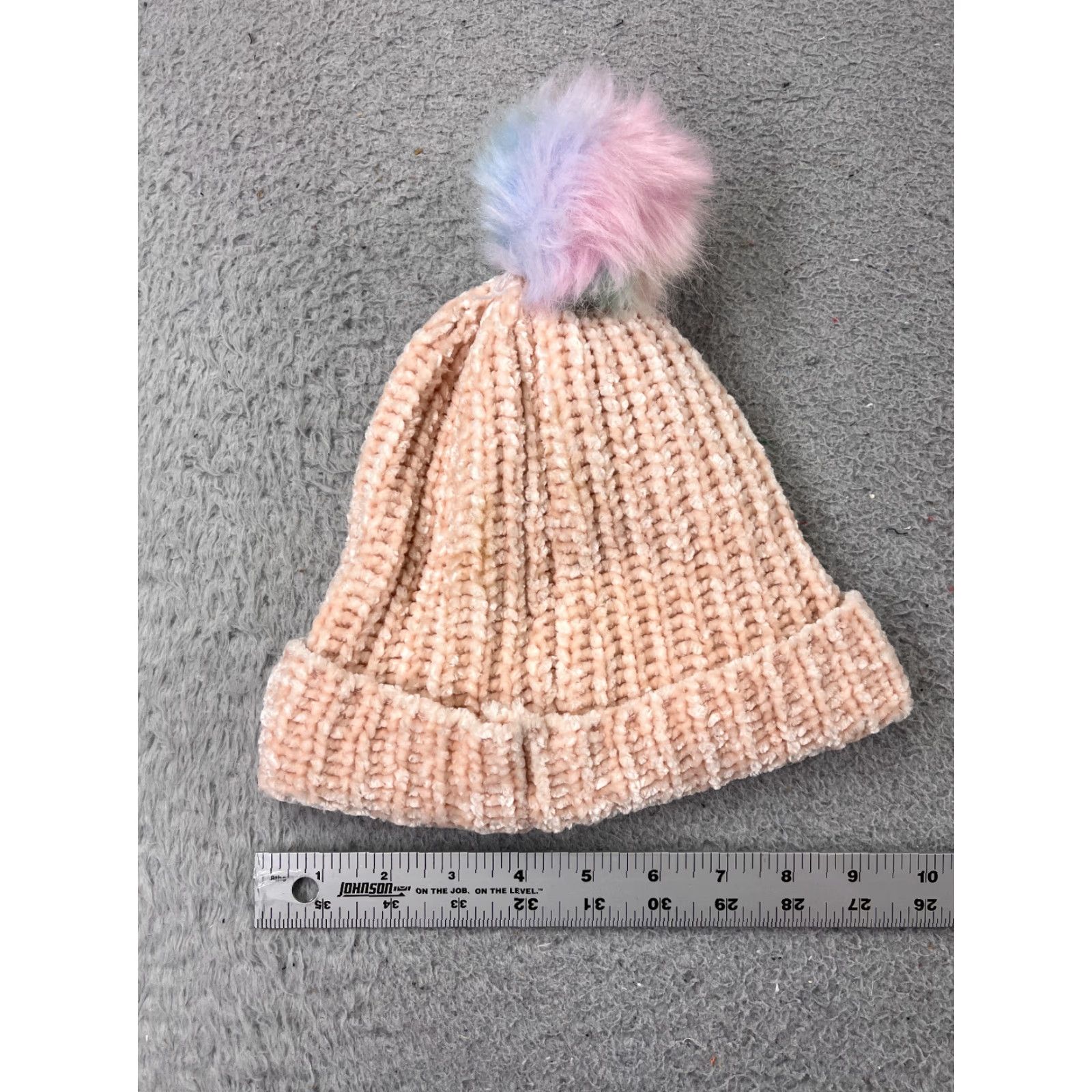 Vintage Capelli New York Beanie Toque Womens One Size Pink Knit Poly Blend Ski Pom Cap Size ONE SIZE - 4 Thumbnail