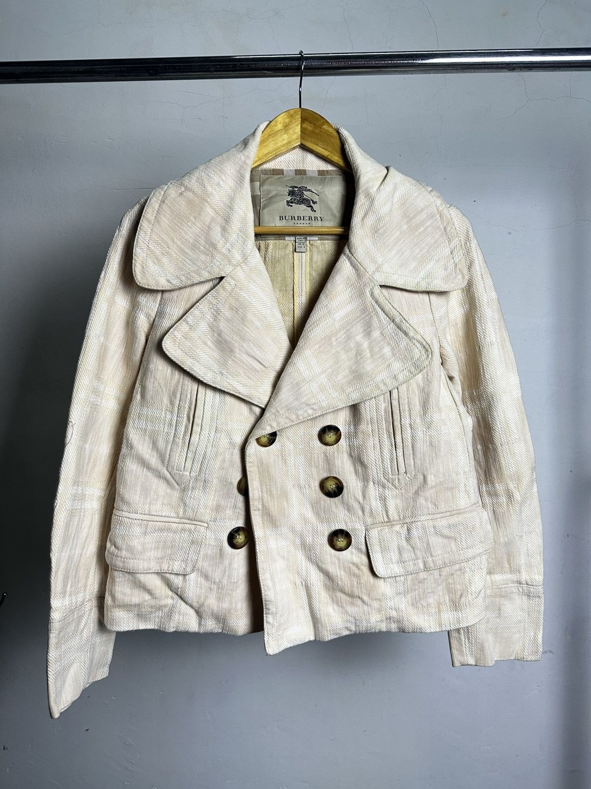 Burberry Burberry Nova Check Double Breasted Jacket Size US M / EU 48-50 / 2 - 16 Thumbnail