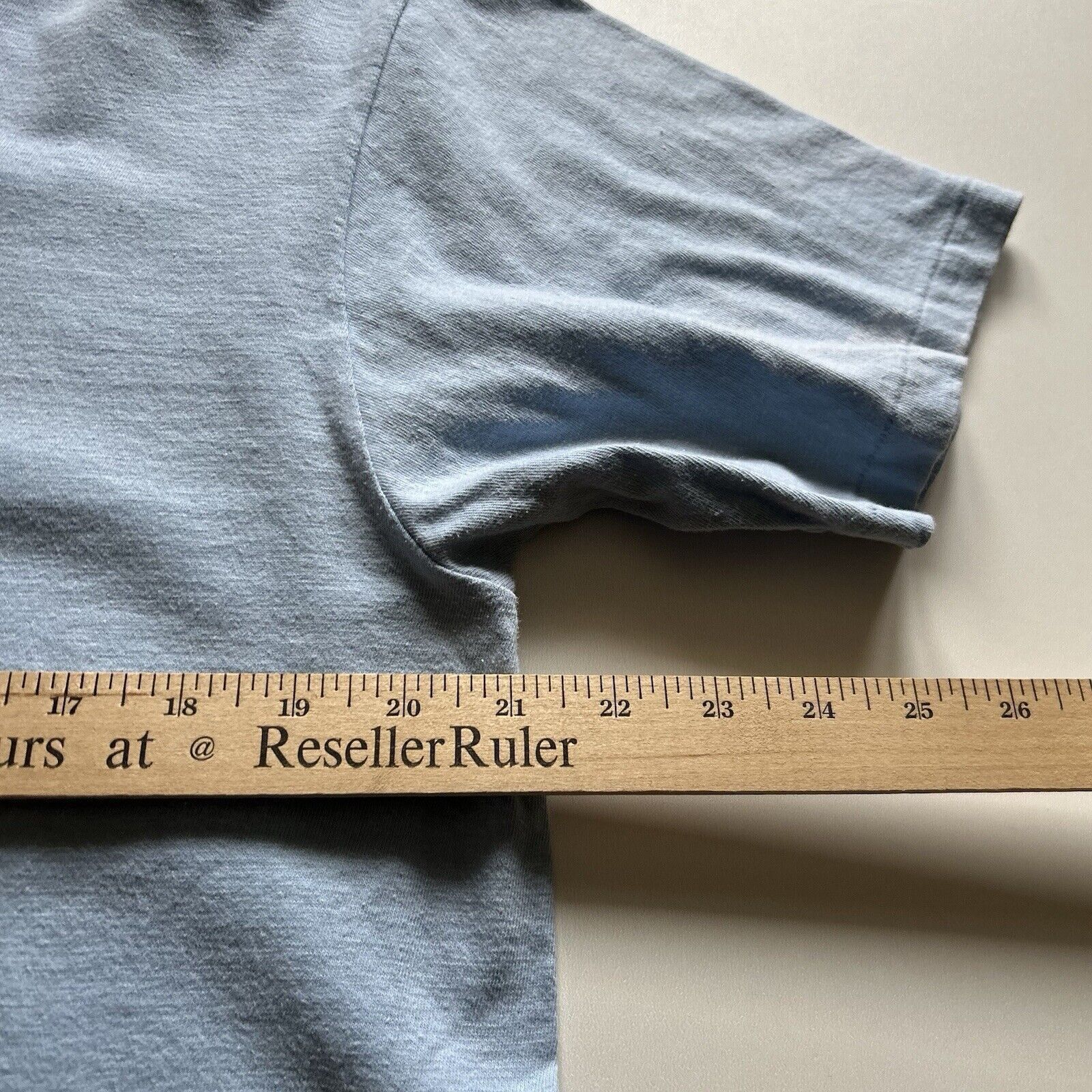 Vintage Vintage 90s USA Flag America T Shirt XL Blue Hanes Beefy T Size US XL / EU 56 / 4 - 7 Thumbnail