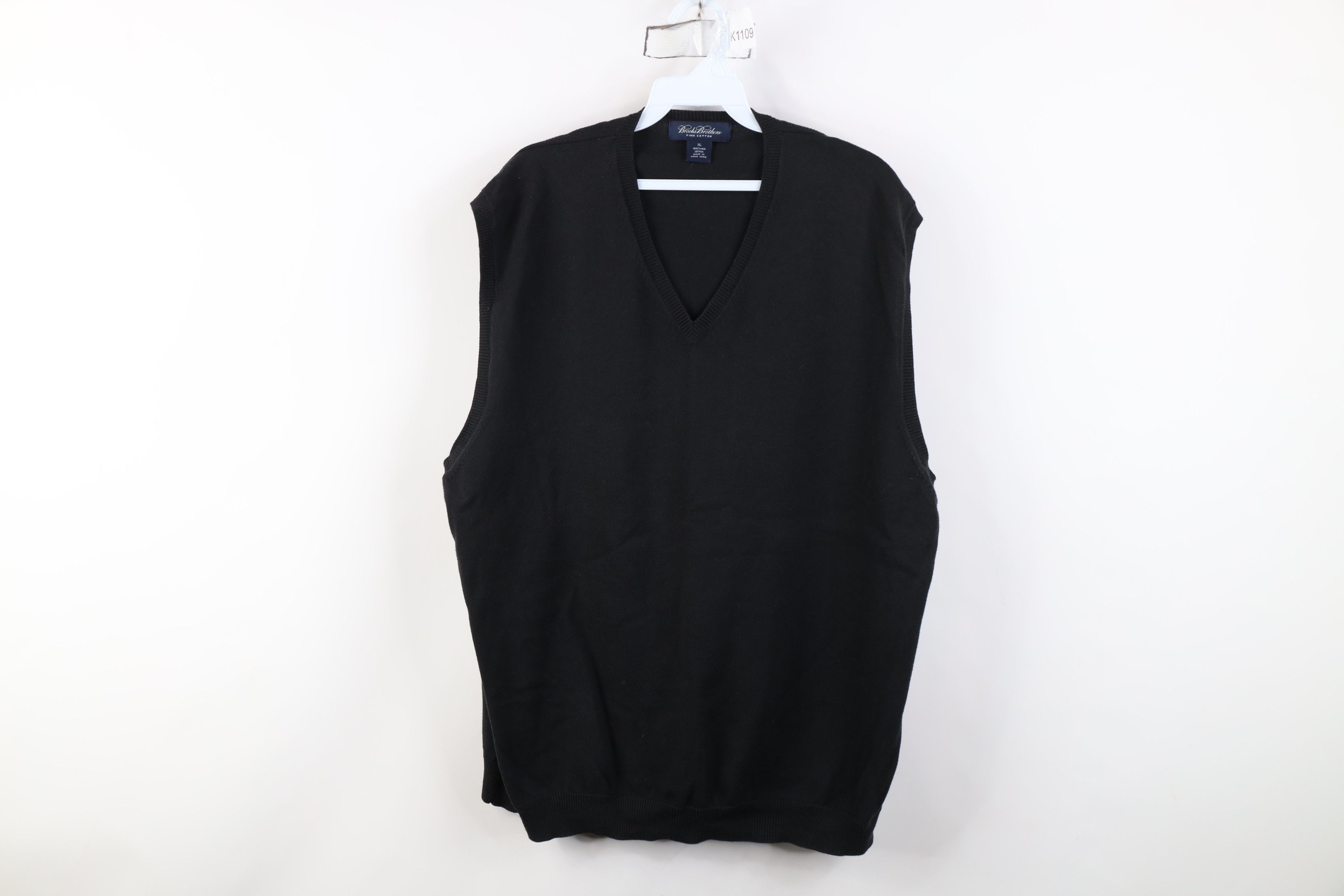 Vintage Vintage 90s Streetwear Ribbed Cable Knit Sweater Vest USA Size US XL / EU 56 / 4 - 1 Thumbnail