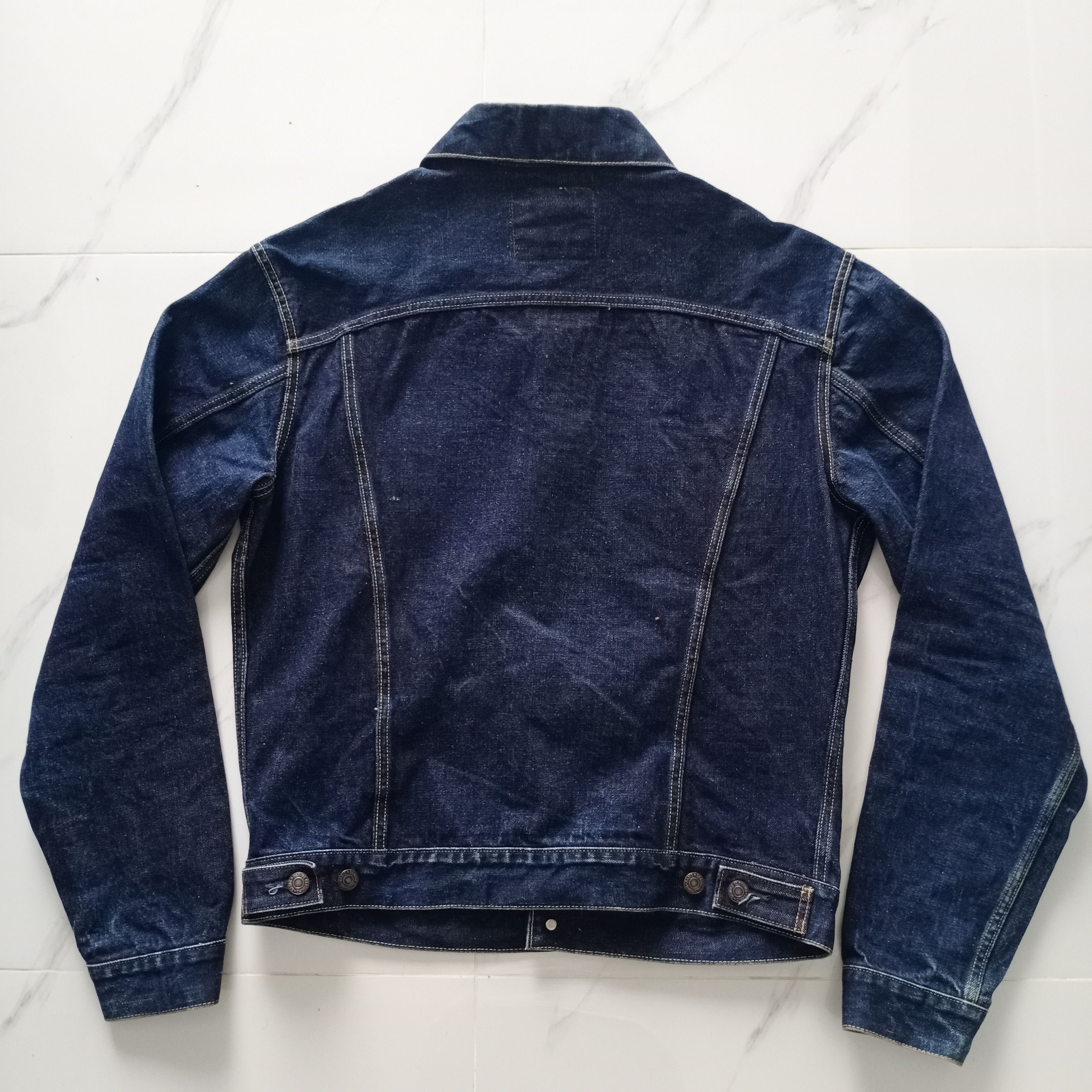 Denime × Japanese Brand Vintage Denime Lot 557 Japan Jeans Jacket Levis LVC 90 Big E Size US L / EU 52-54 / 3 - 8 Thumbnail