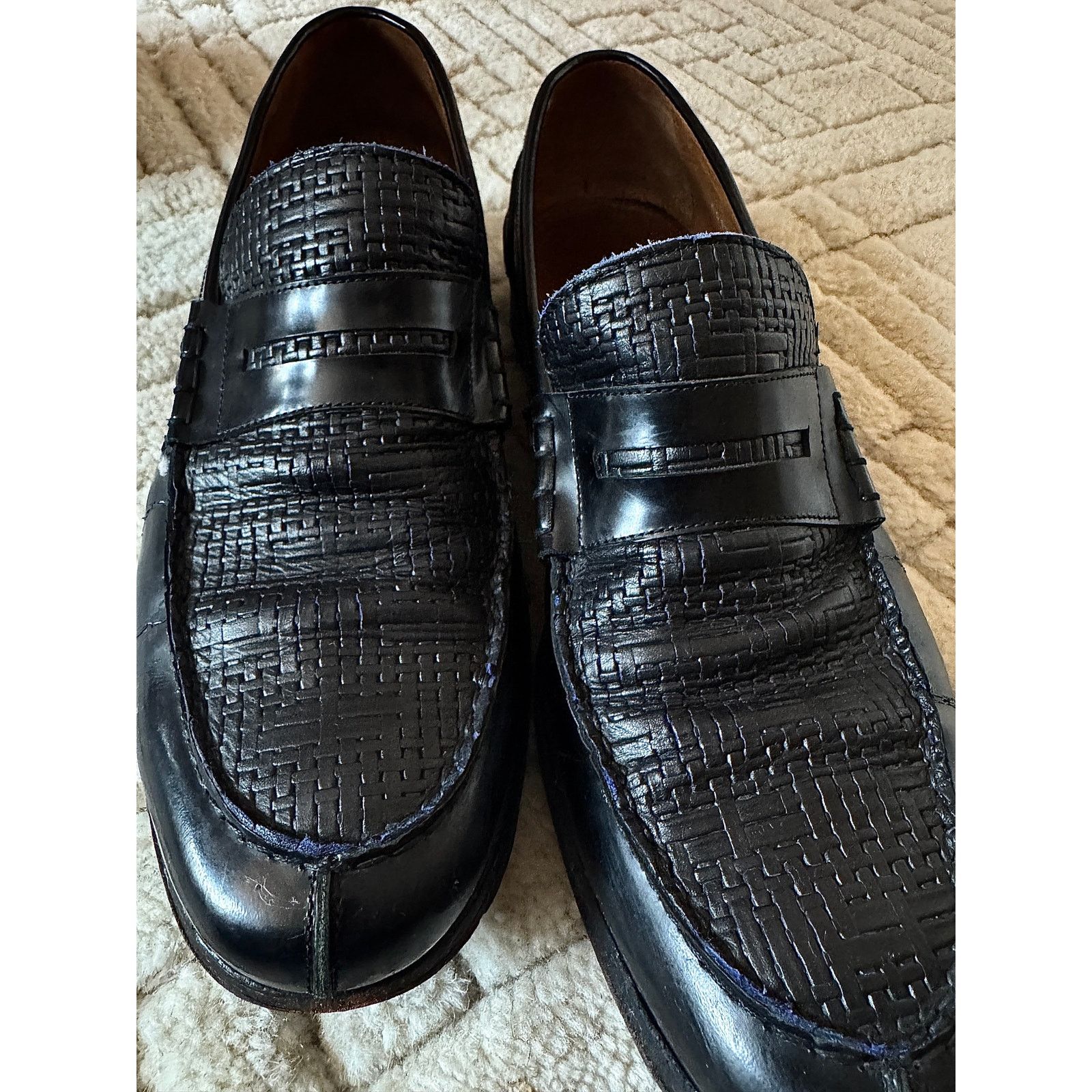 Paul Smith Paul Smith Textured Leather Loafers Size US 11 / EU 44 - 2 Thumbnail